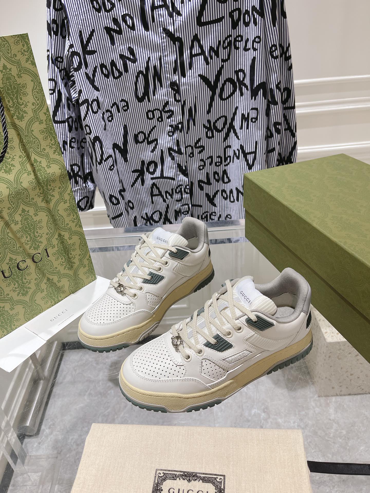 Gucci Couple Board Shoes Breathable M-s