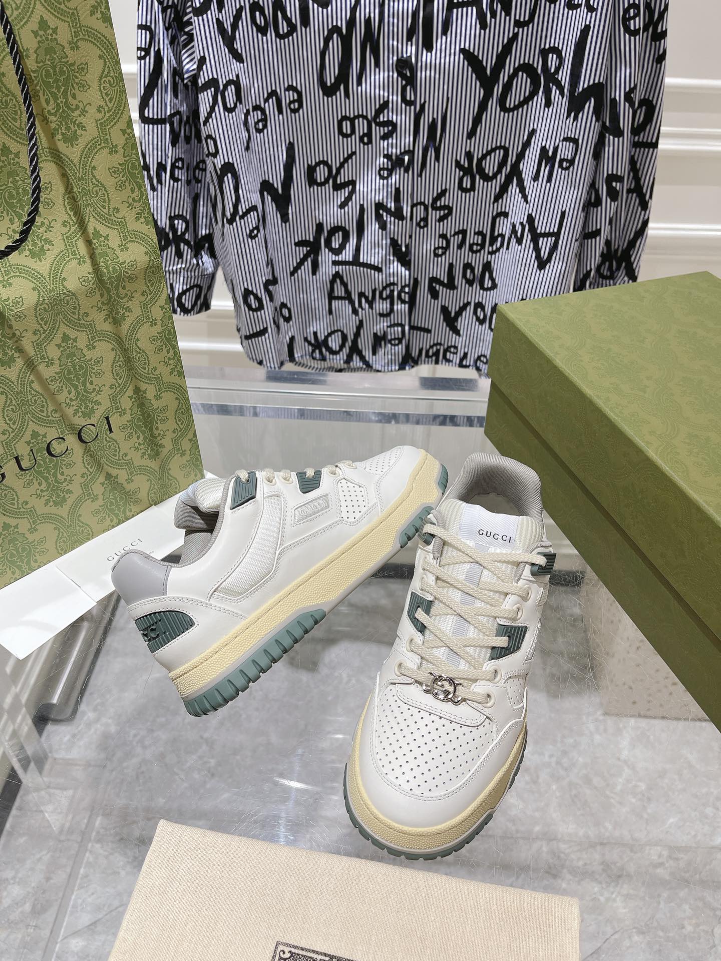 Gucci Couple Board Shoes Breathable M-s