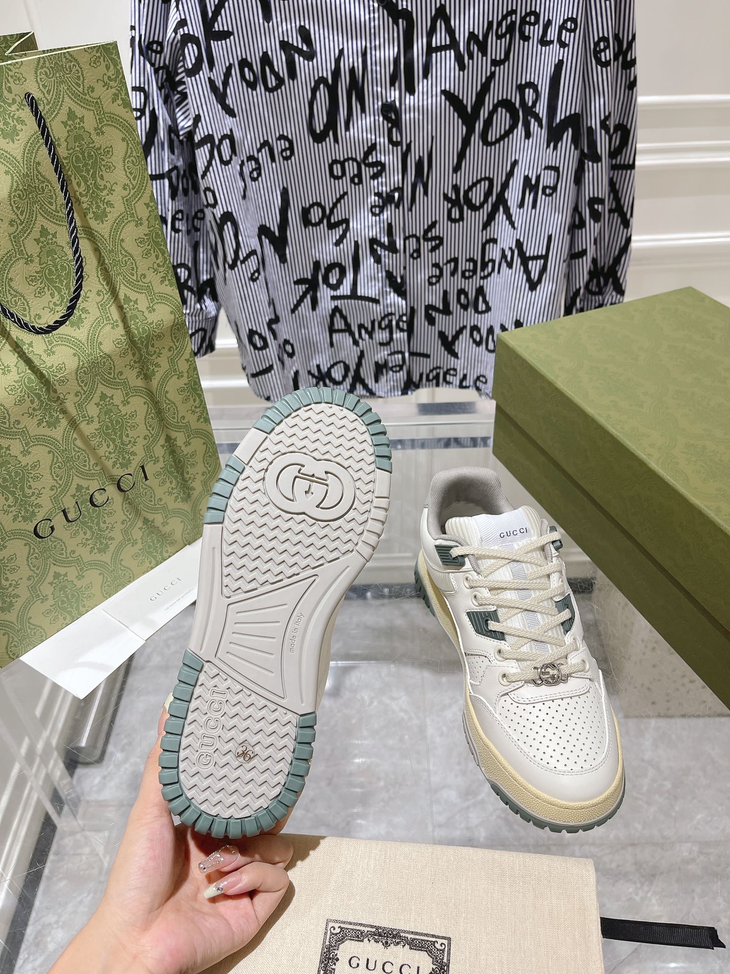 Gucci Couple Board Shoes Breathable M-s