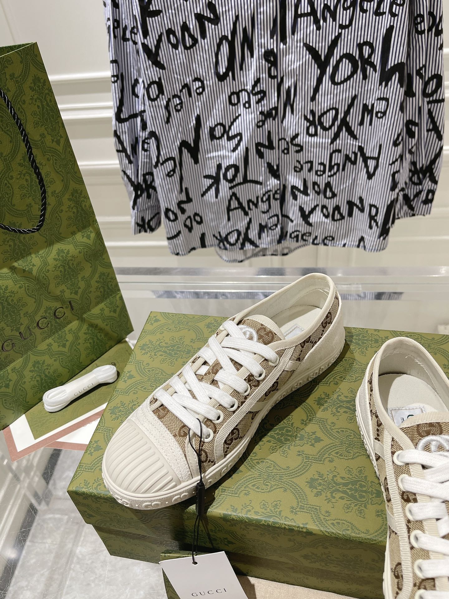 Gucci Couple Canvas Shoes Canvas M