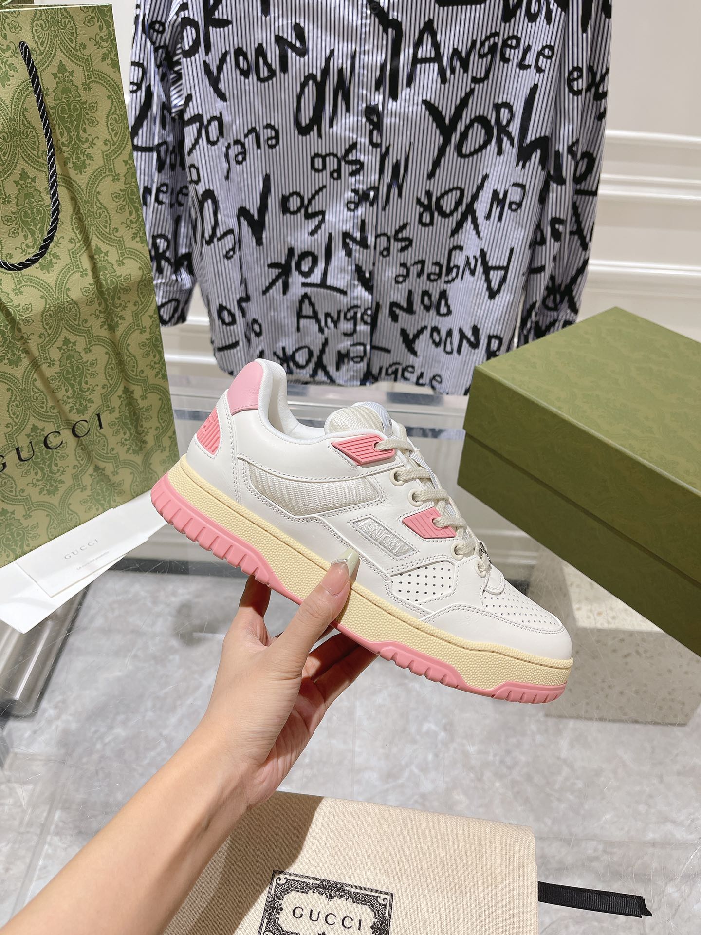 Gucci Couple Board Shoes Breathable M-s