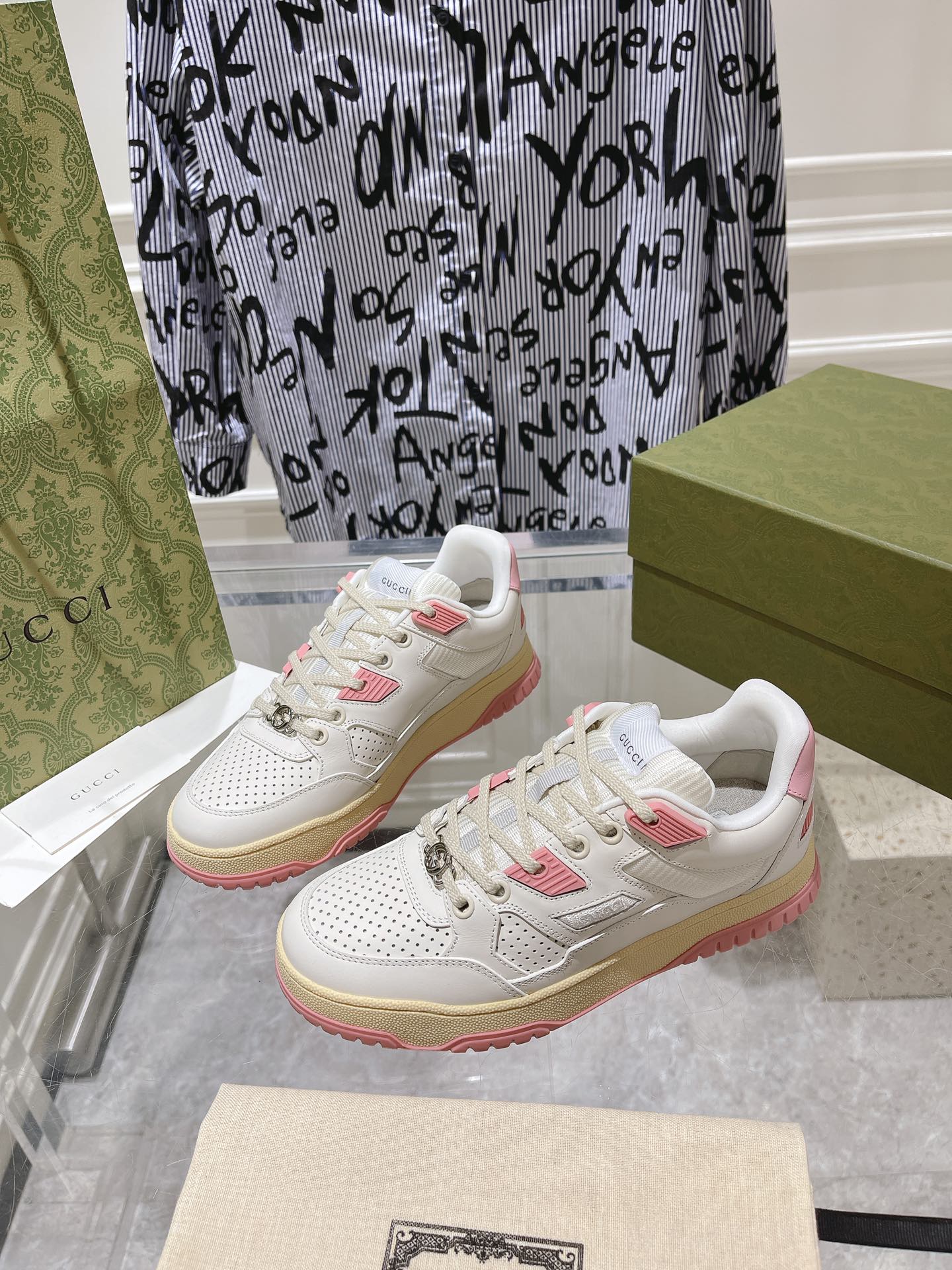 Gucci Couple Board Shoes Breathable M-s