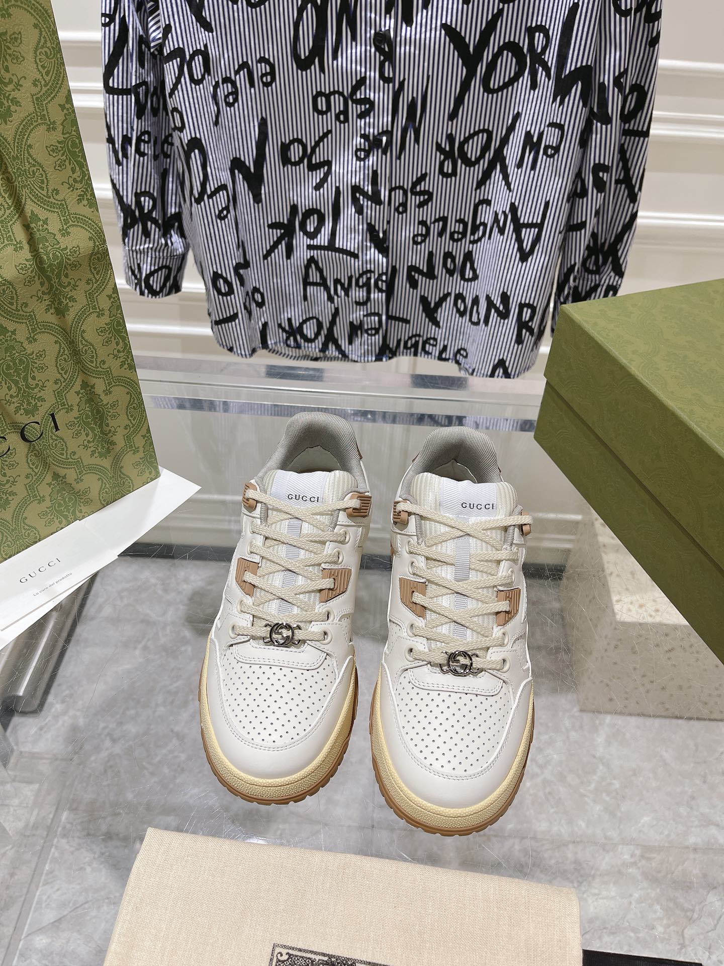 Gucci Couple Board Shoes Breathable M-s