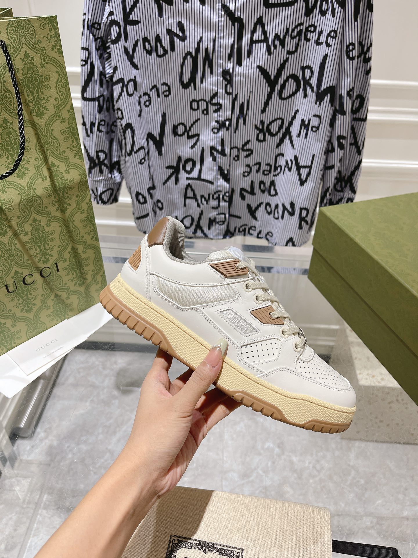 Gucci Couple Board Shoes Breathable M-s