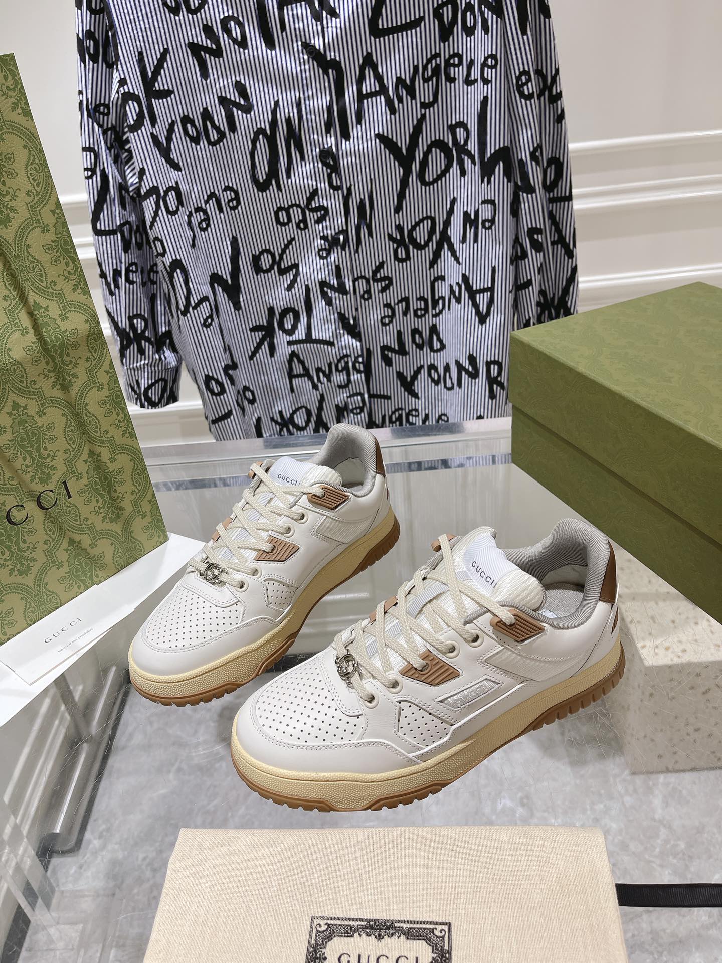 Gucci Couple Board Shoes Breathable M-s