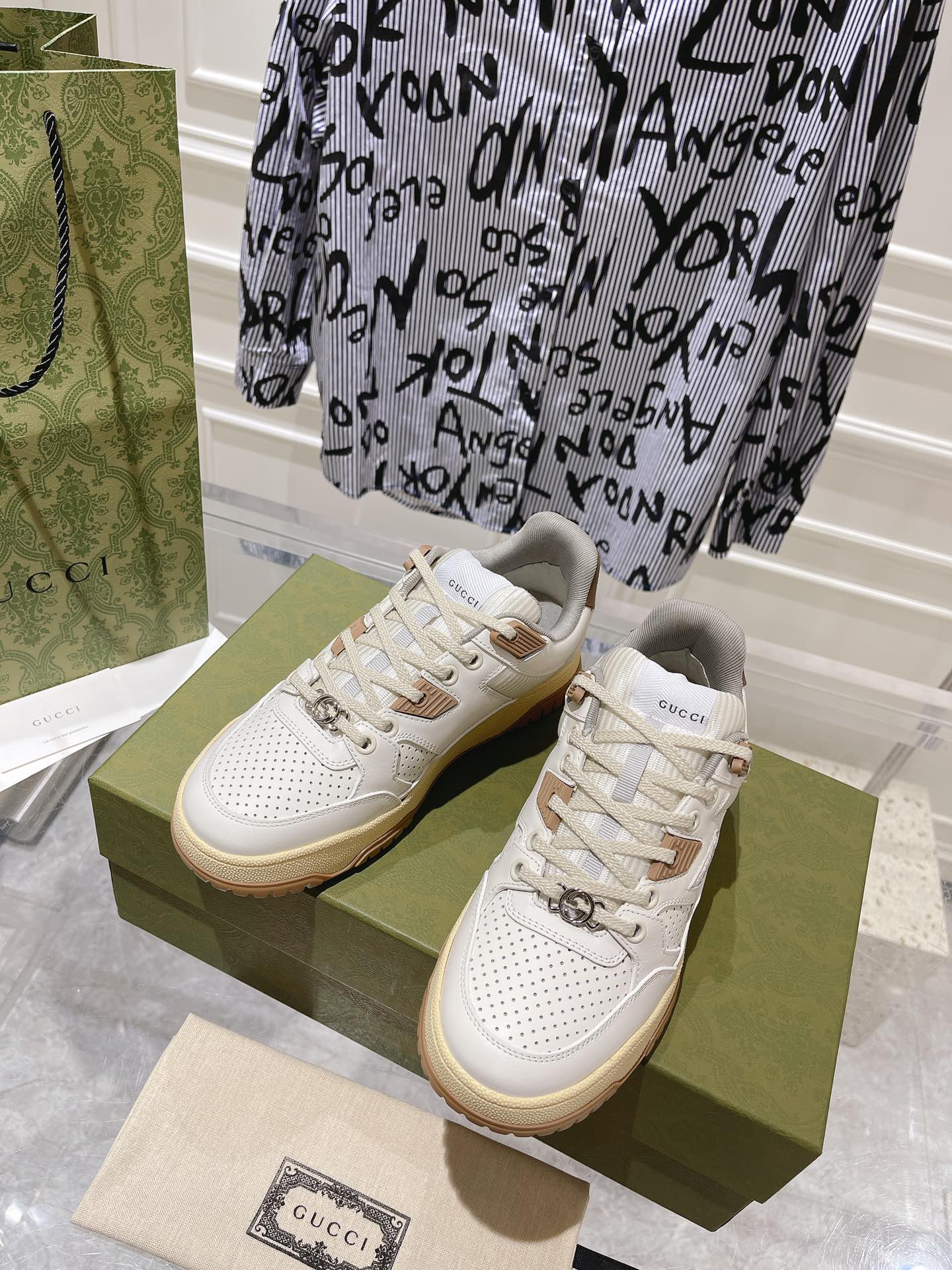 Gucci Couple Board Shoes Breathable M-s