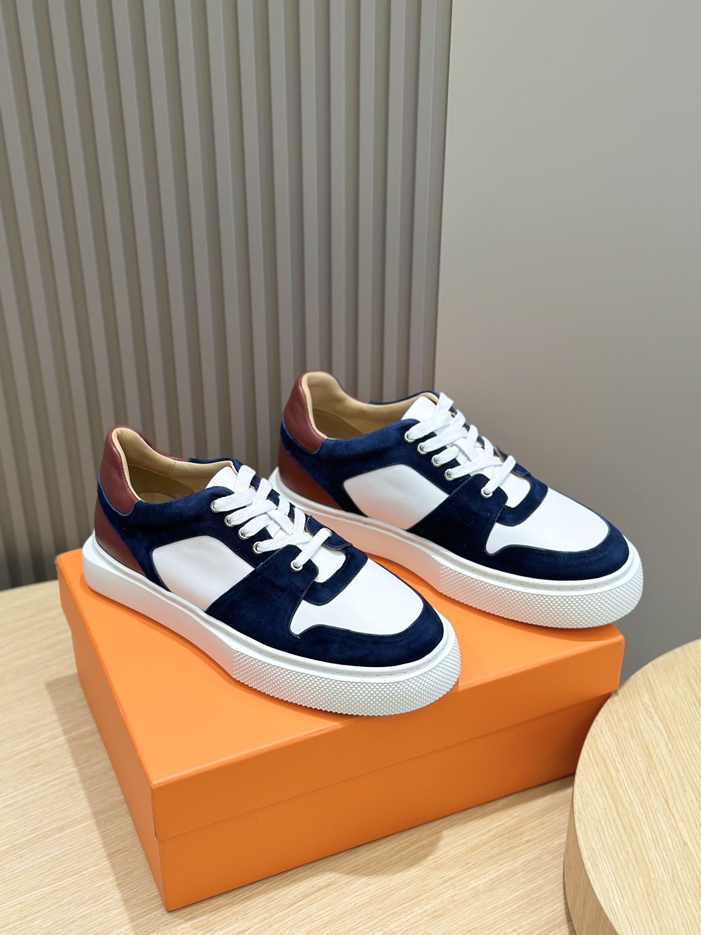 Hermes Leather Shoes Cow Leather White M-s