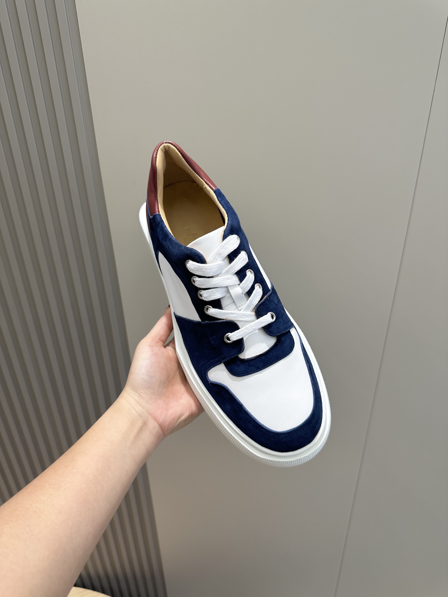 Hermes Leather Shoes Cow Leather White M-s