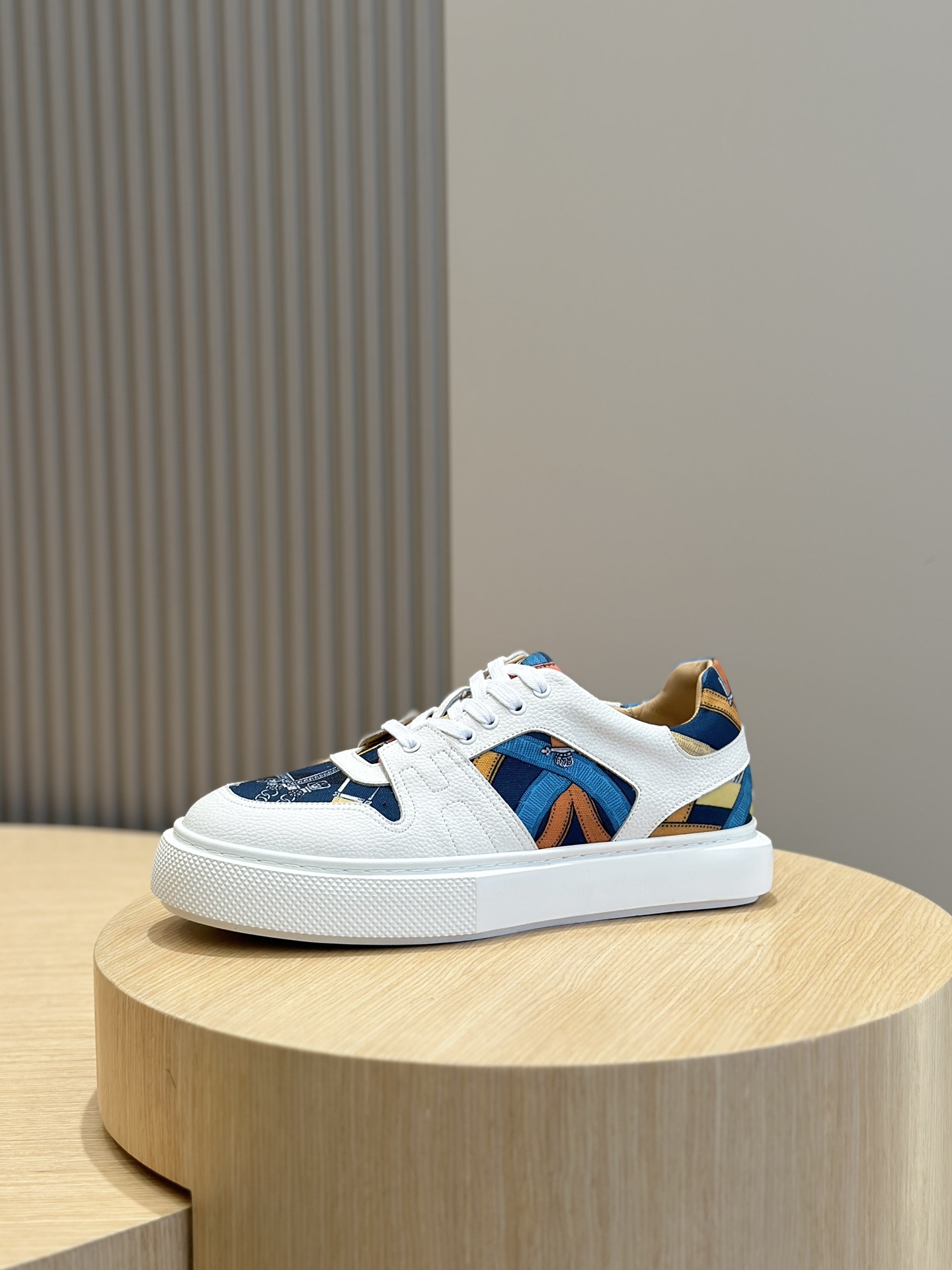 Hermes Leather Shoes Cow Leather White M-s