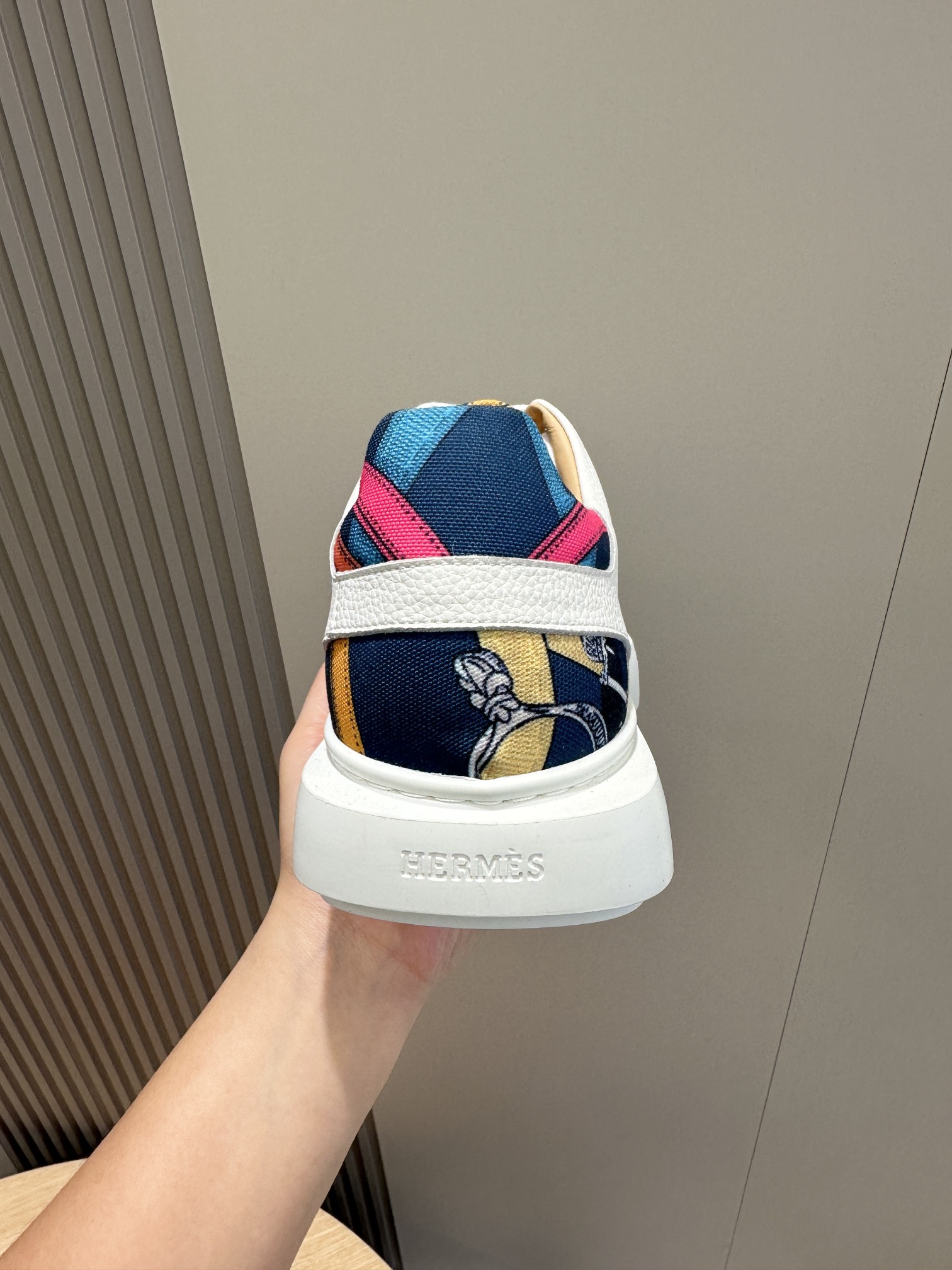 Hermes Leather Shoes Cow Leather White M-s