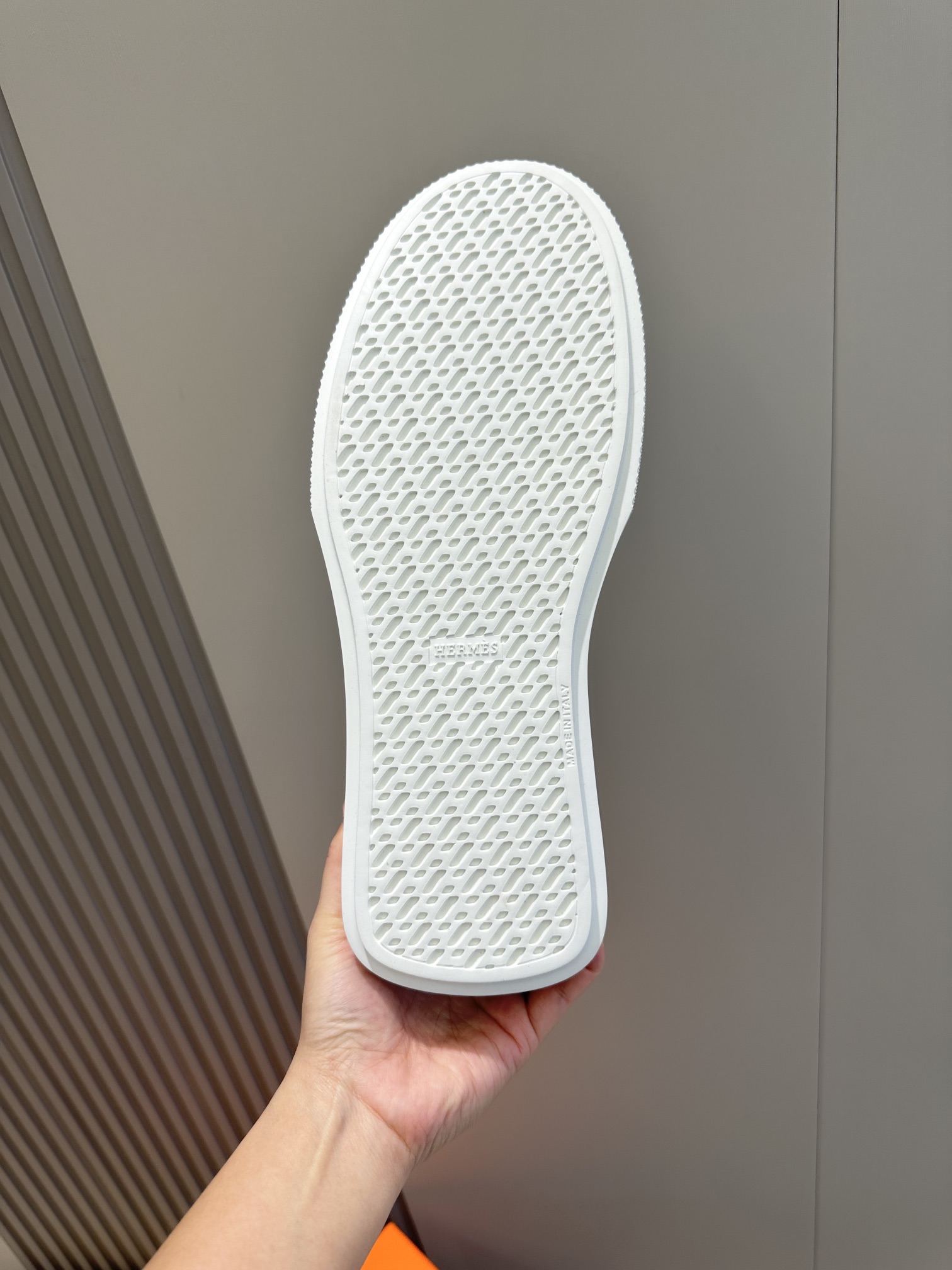 Hermes Leather Shoes Cow Leather White M-s