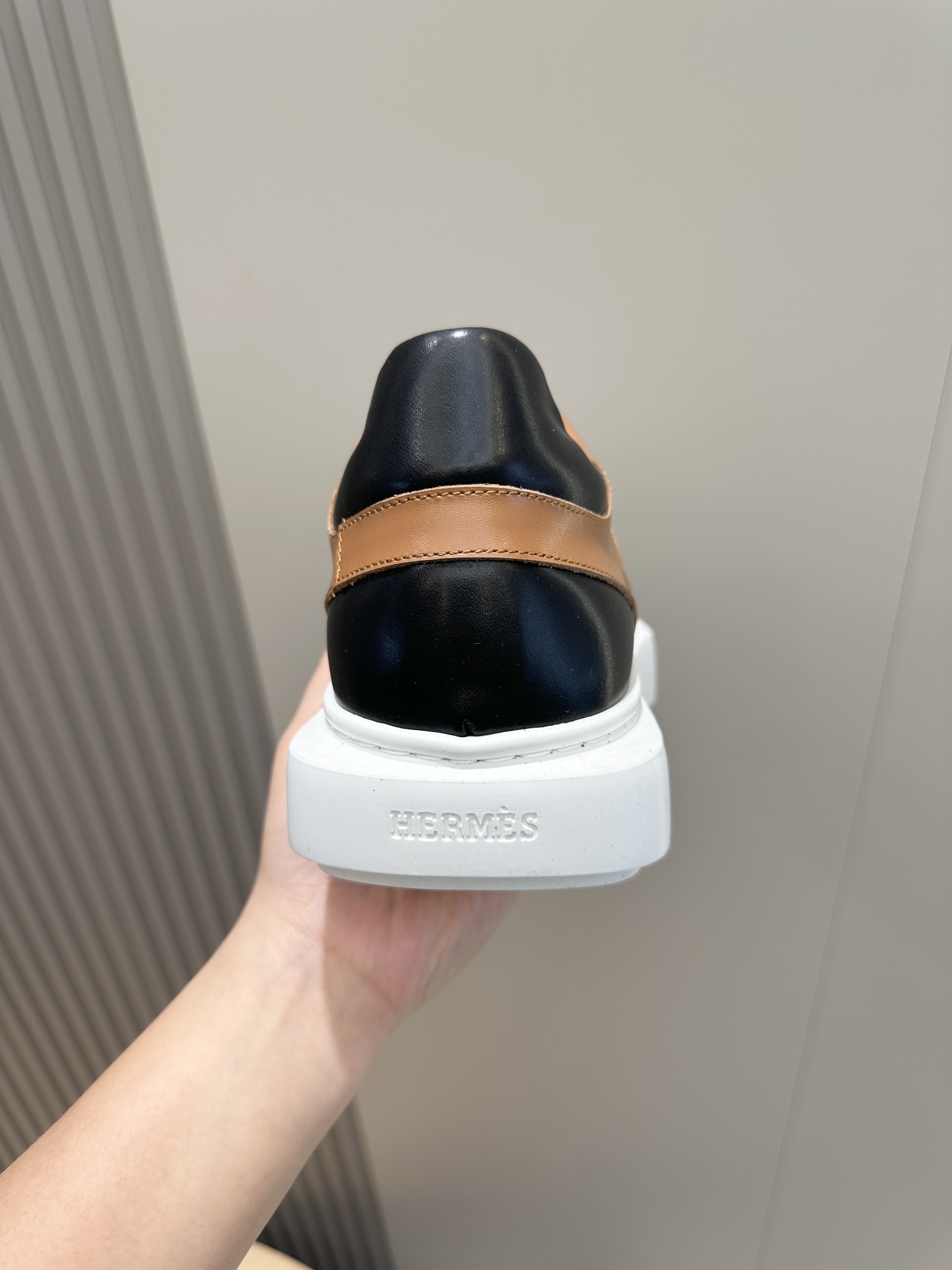 Hermes Leather Shoes Cow Leather White M-s