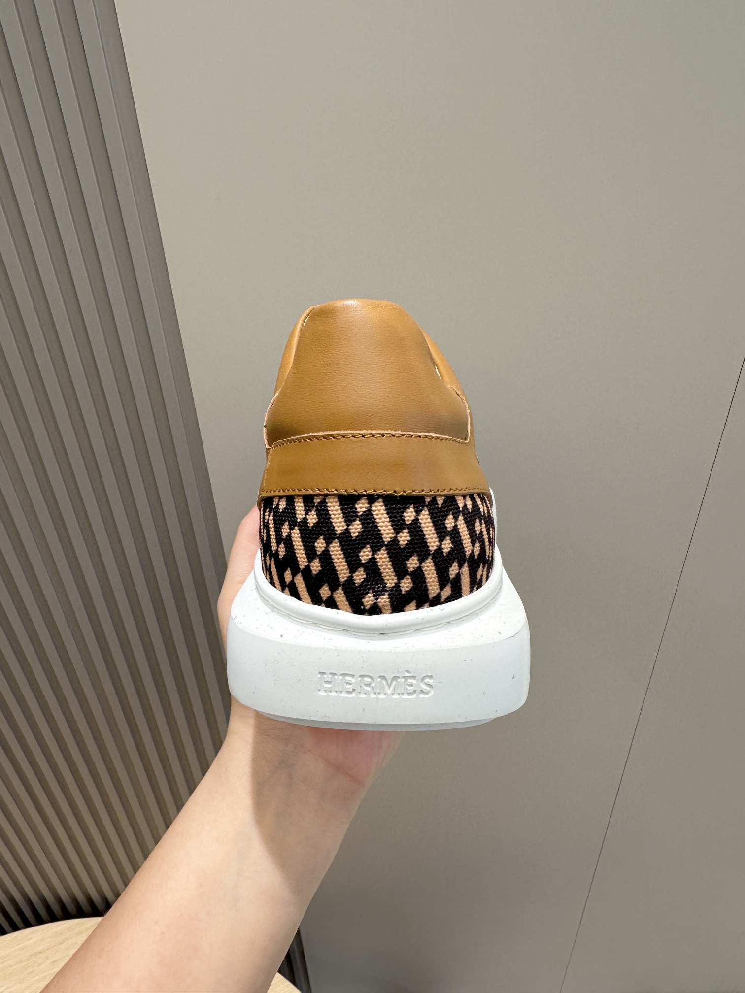 Hermes Leather Shoes Cow Leather White M-s