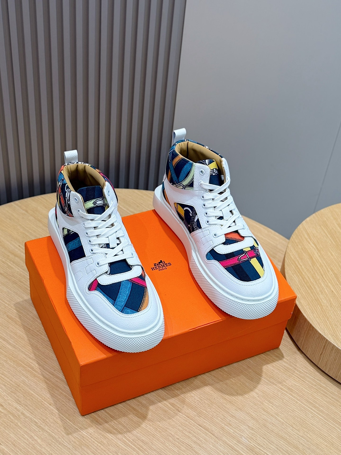 Hermes Leather Shoes Cow Leather White M-s