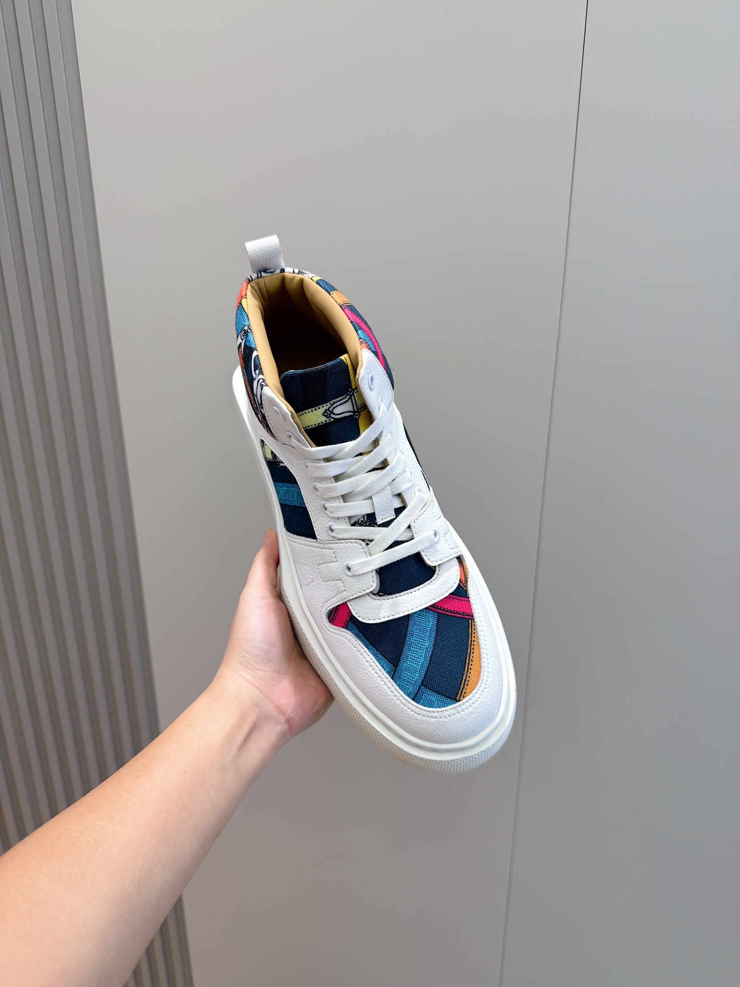 Hermes Leather Shoes Cow Leather White M-s