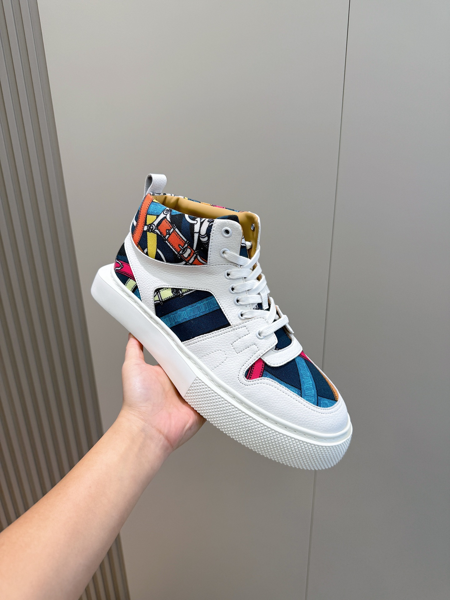 Hermes Leather Shoes Cow Leather White M-s