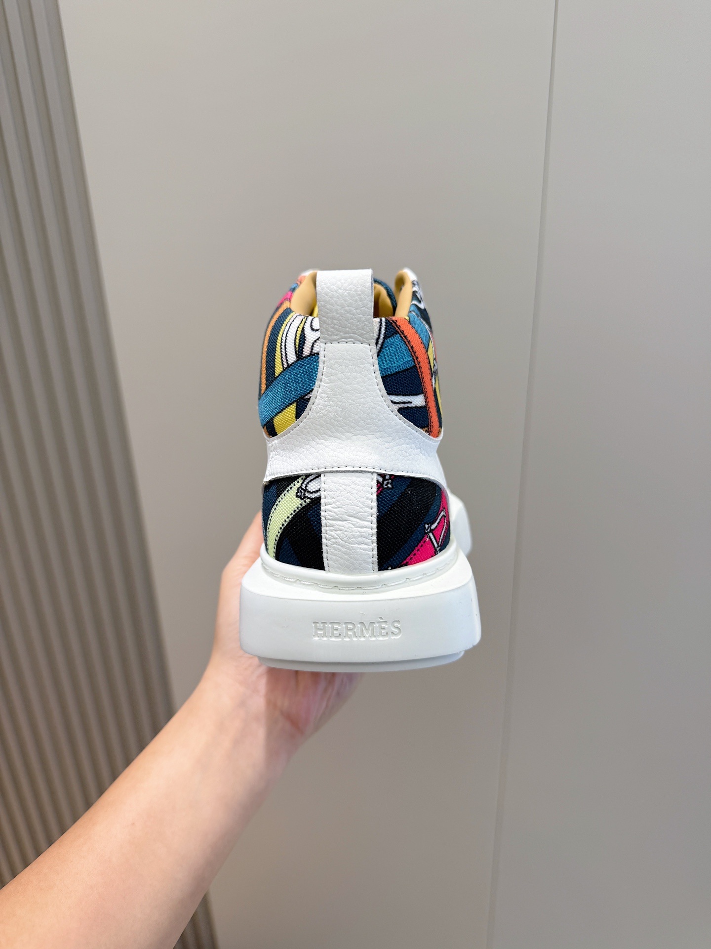 Hermes Leather Shoes Cow Leather White M-s