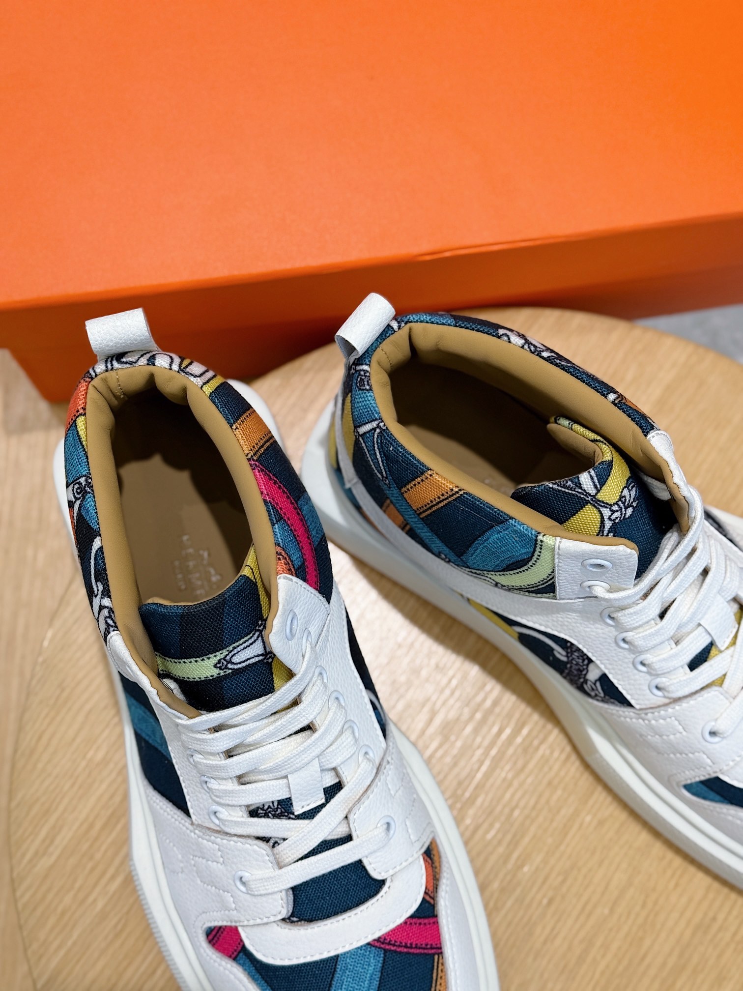 Hermes Leather Shoes Cow Leather White M-s