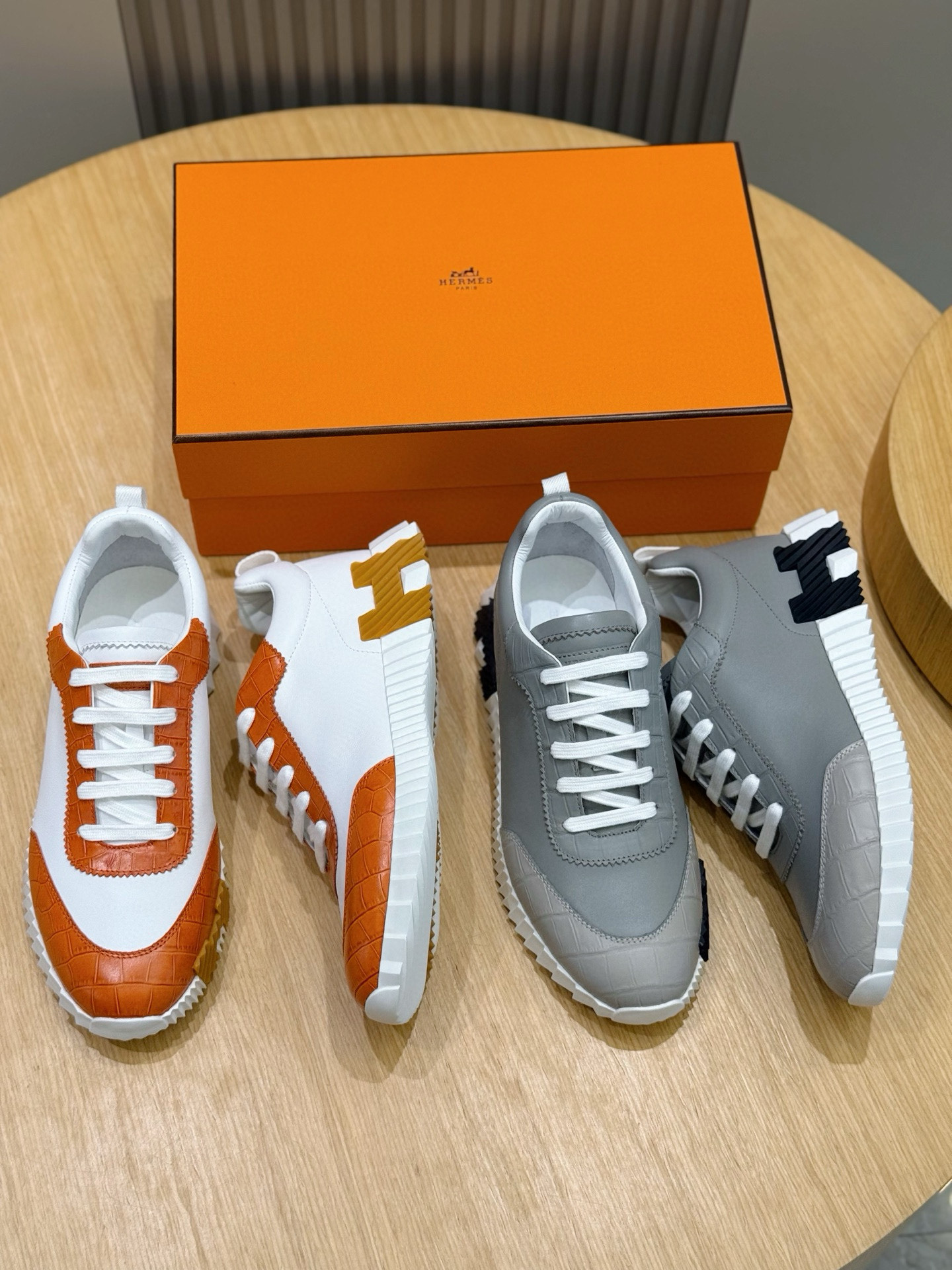 Hermes Male Sneakers Black M-s