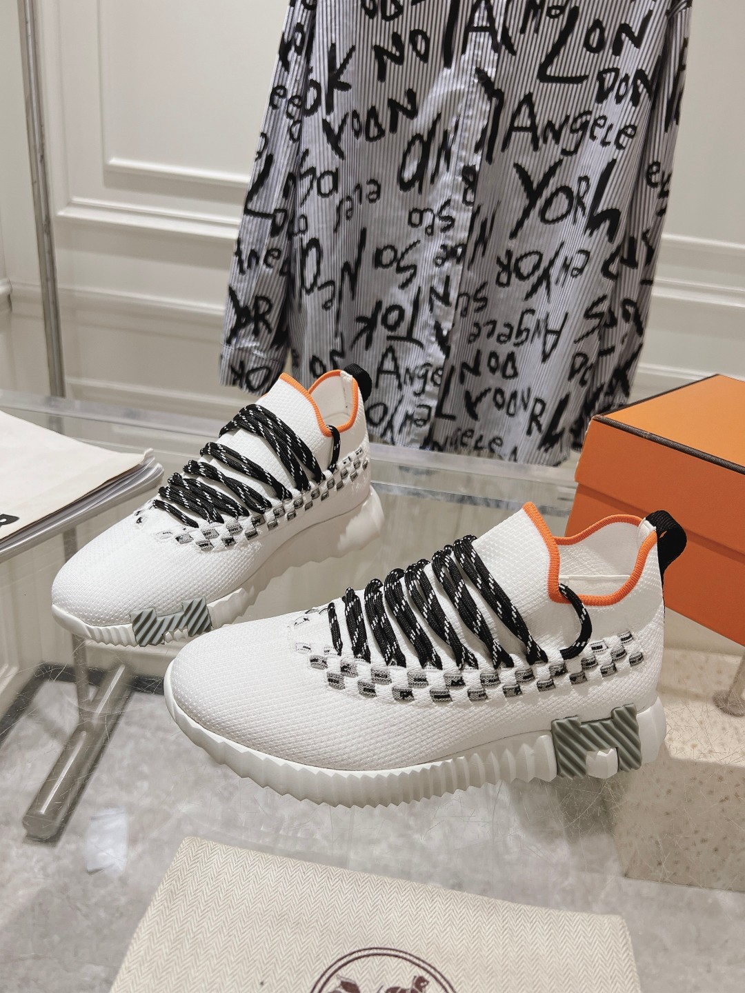 Hermes Couple Running Shoes Breathable M-l