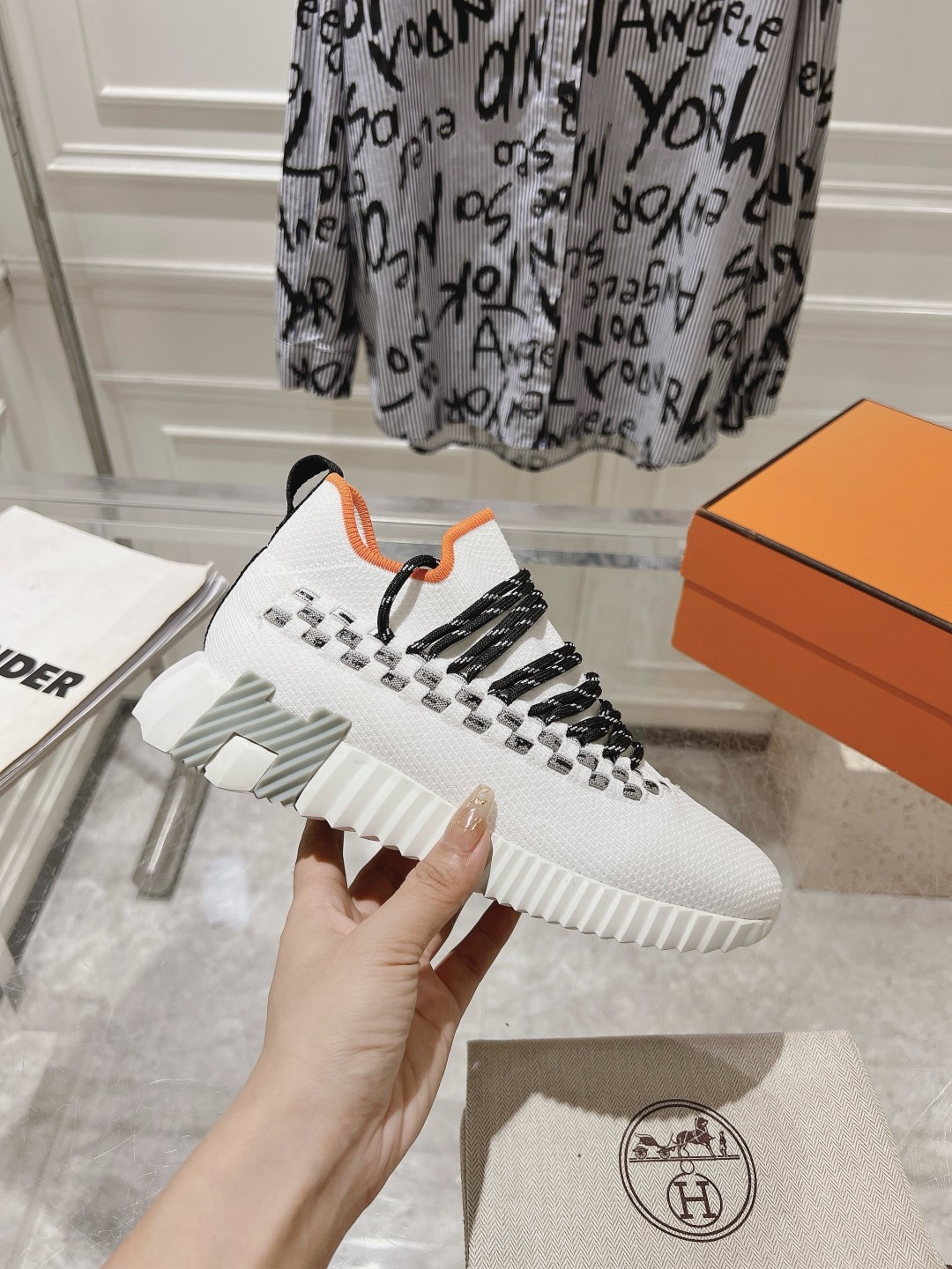 Hermes Couple Running Shoes Breathable M-l