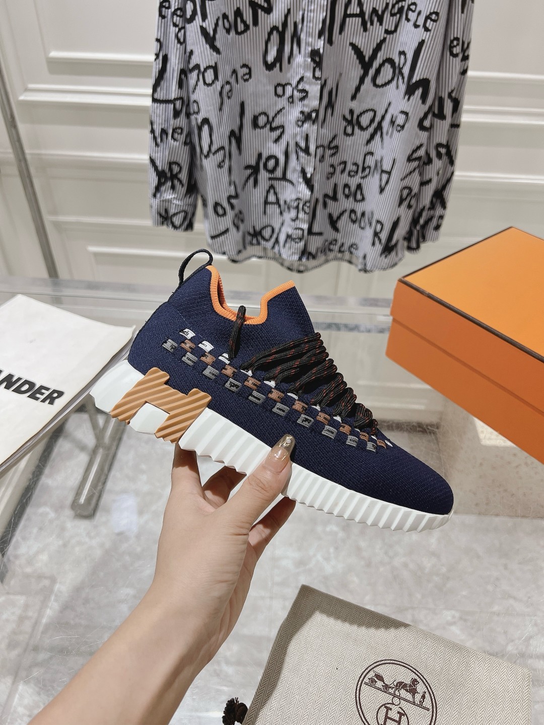 Hermes Couple Running Shoes Breathable M-l