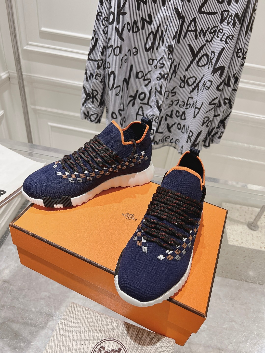 Hermes Couple Running Shoes Breathable M-l