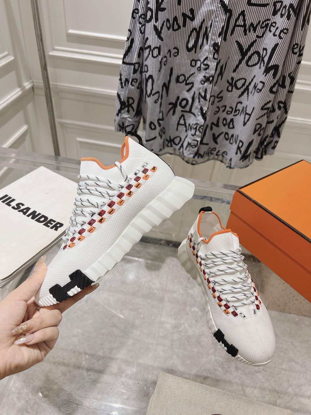 Hermes Couple Running Shoes Breathable M-l