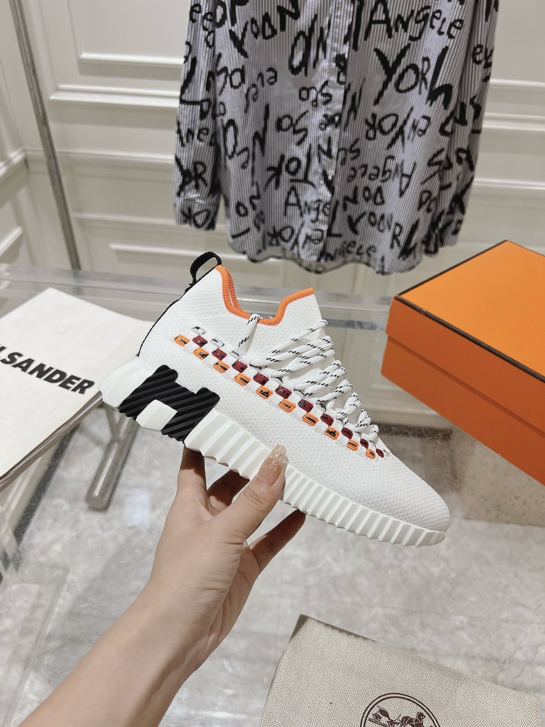 Hermes Couple Running Shoes Breathable M-l