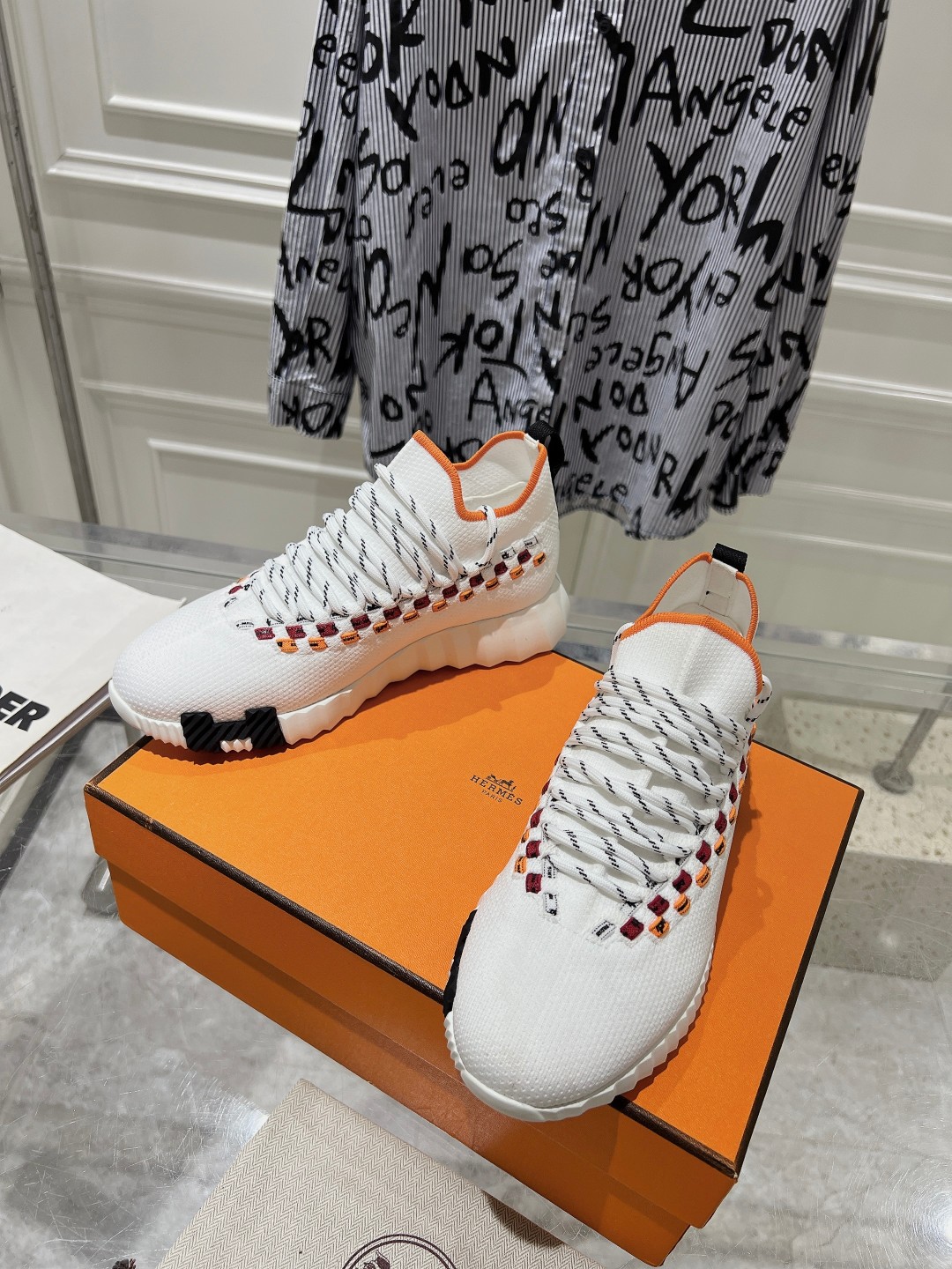 Hermes Couple Running Shoes Breathable M-l