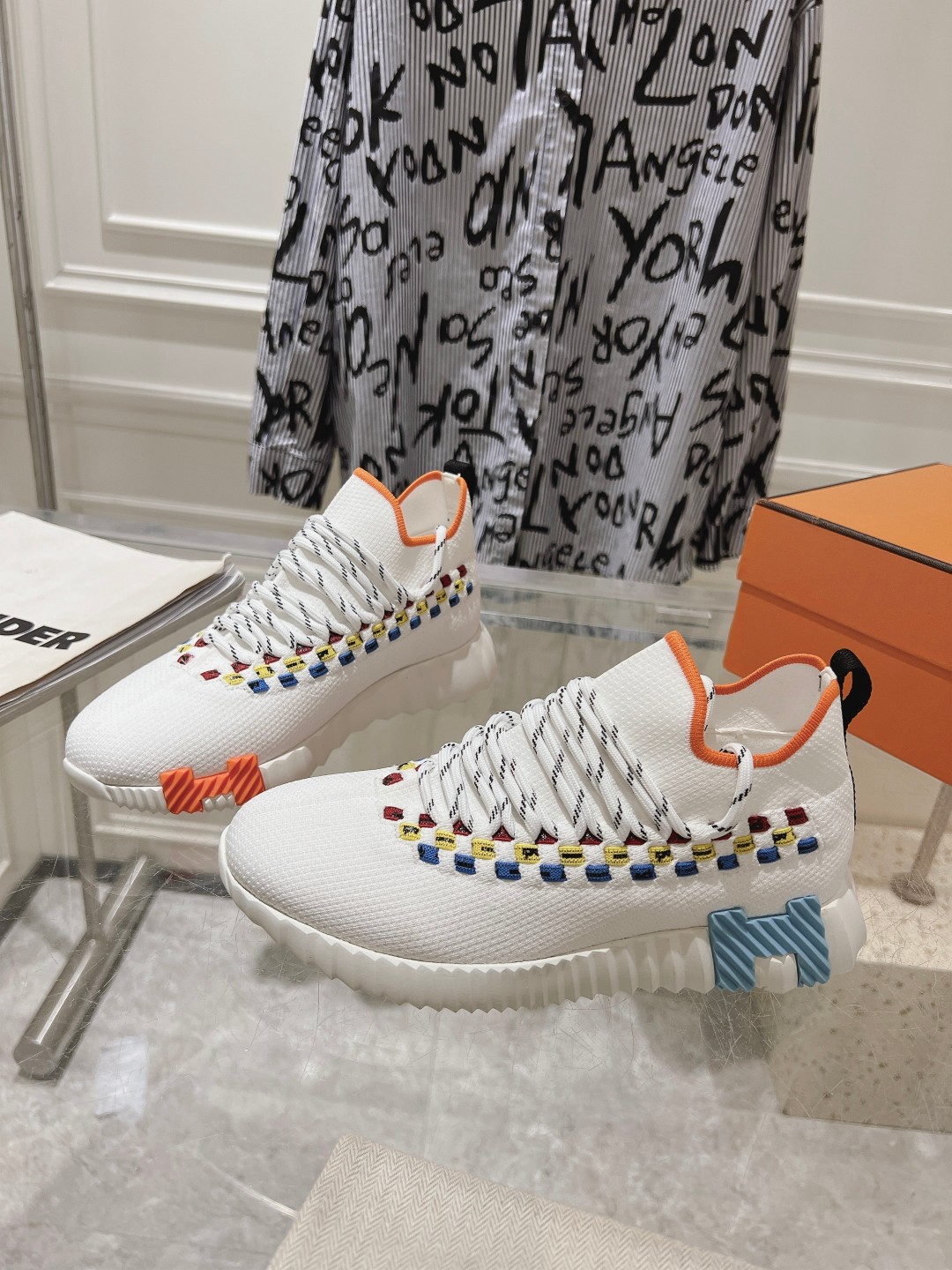 Hermes Couple Running Shoes Breathable M-l