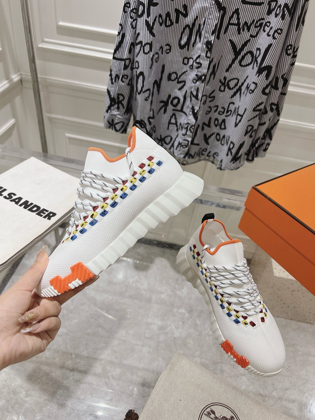 Hermes Couple Running Shoes Breathable M-l