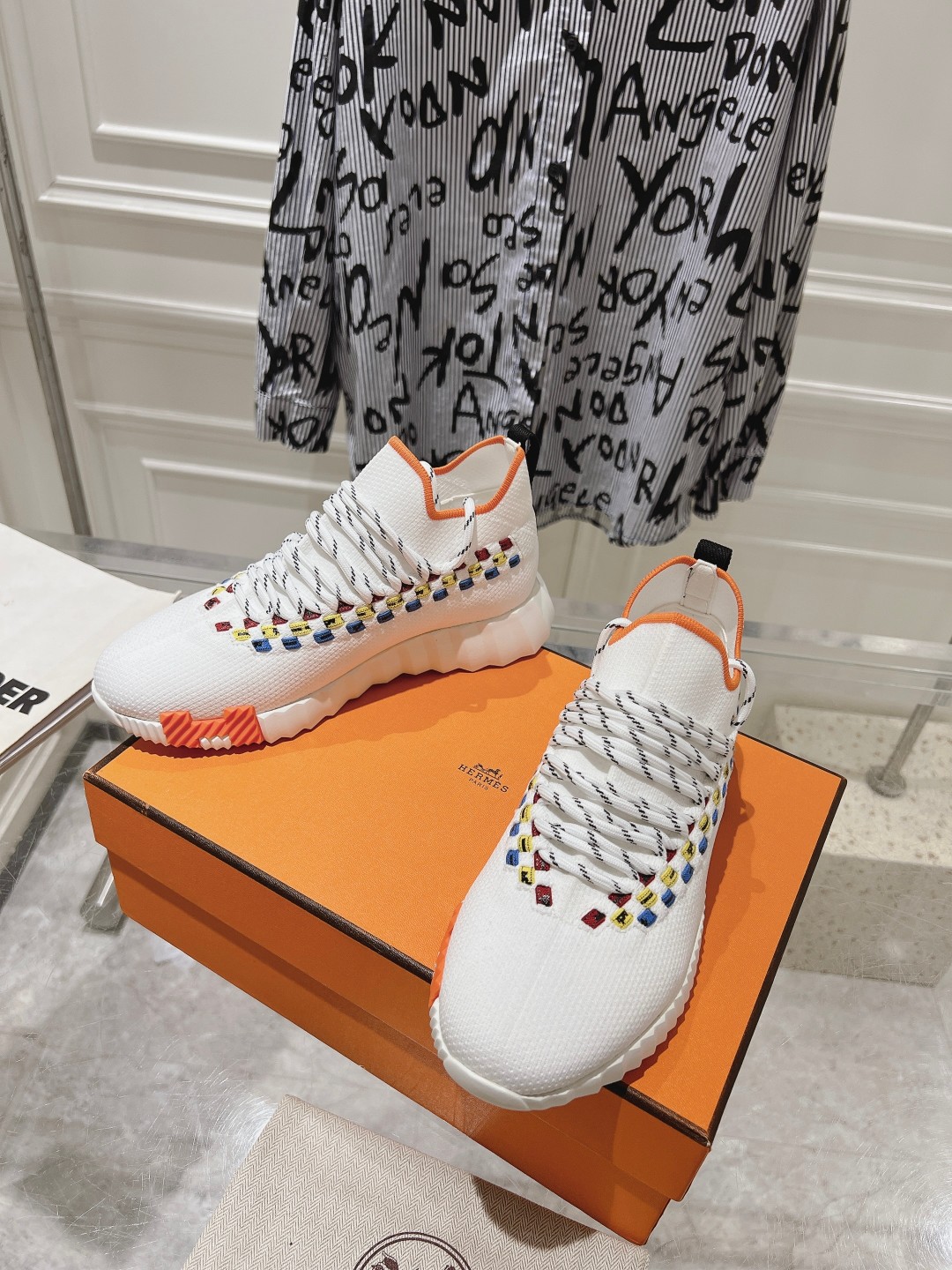 Hermes Couple Running Shoes Breathable M-l