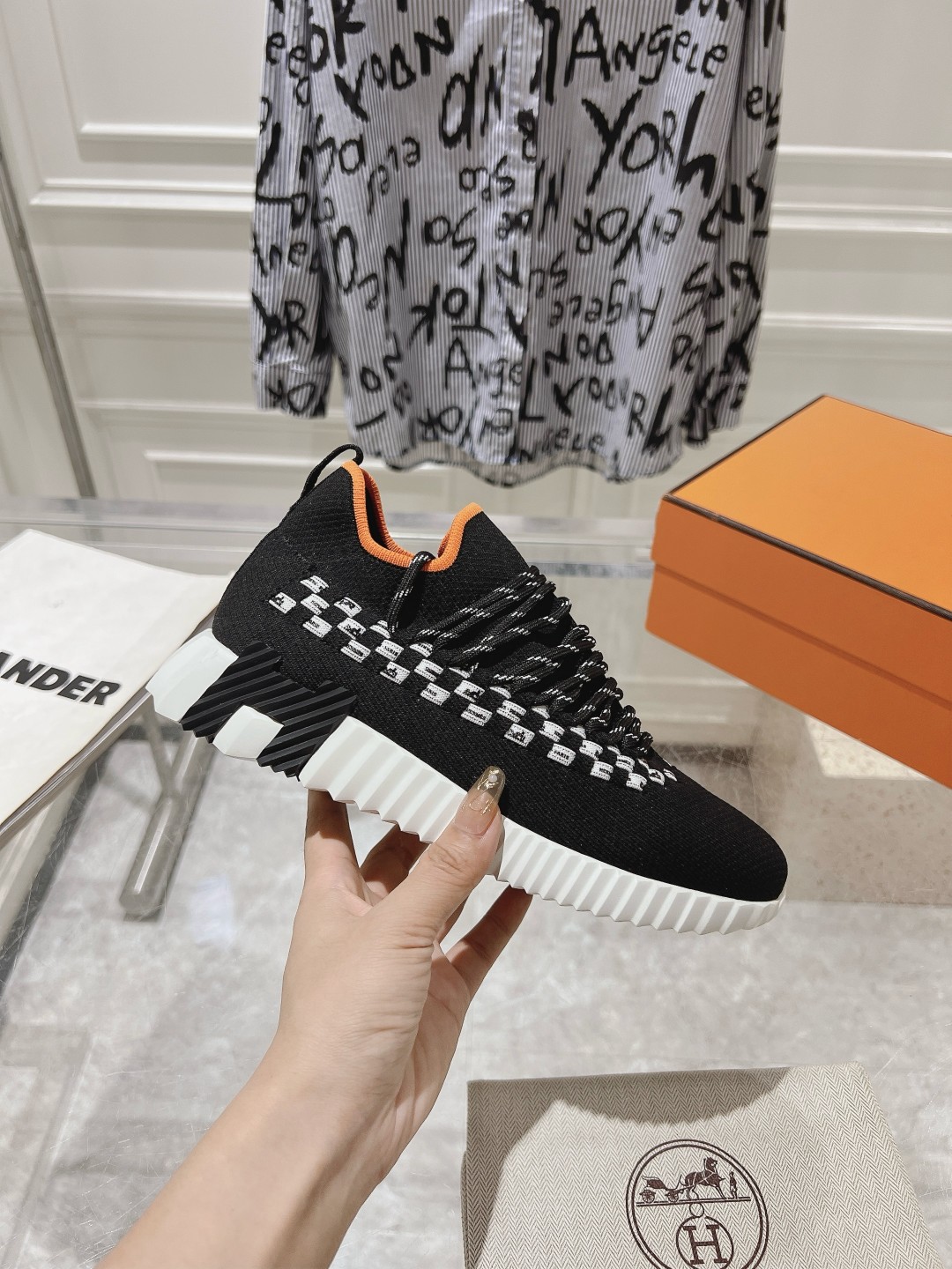 Hermes Couple Running Shoes Breathable M-l