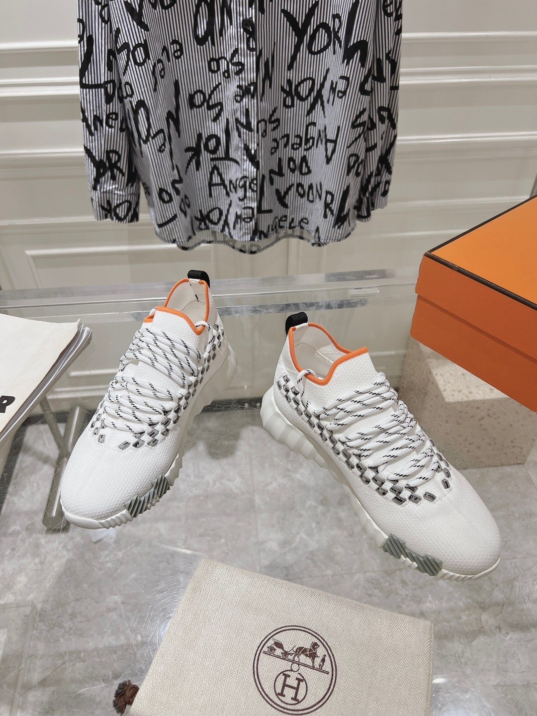 Hermes Couple Running Shoes Breathable M-l