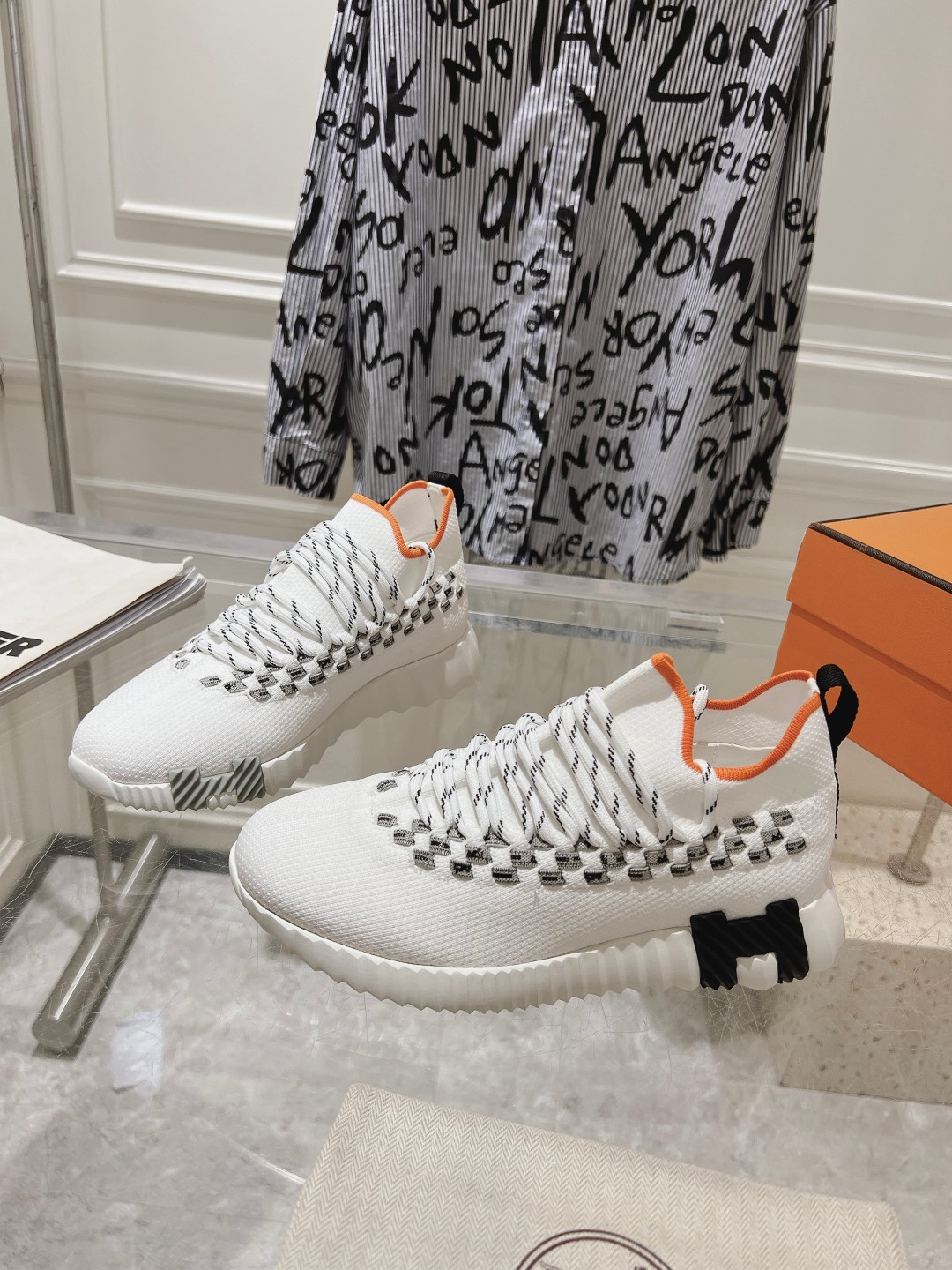 Hermes Couple Running Shoes Breathable M-l