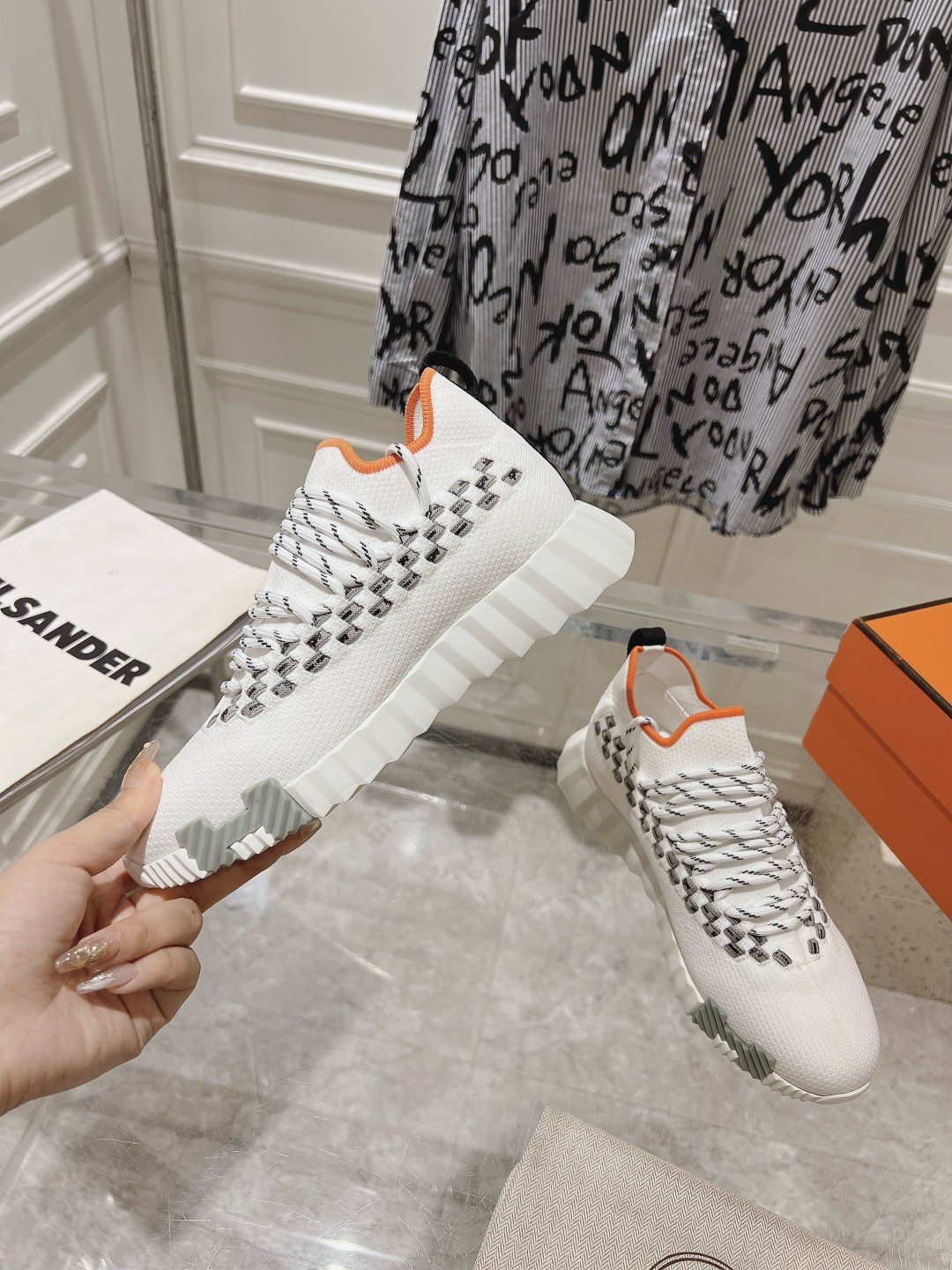 Hermes Couple Running Shoes Breathable M-l