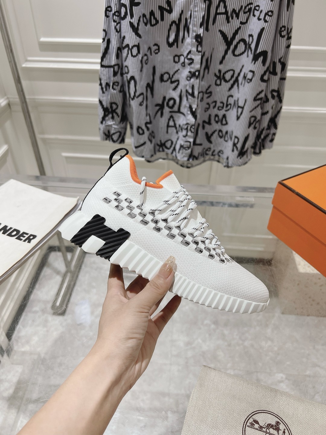 Hermes Couple Running Shoes Breathable M-l