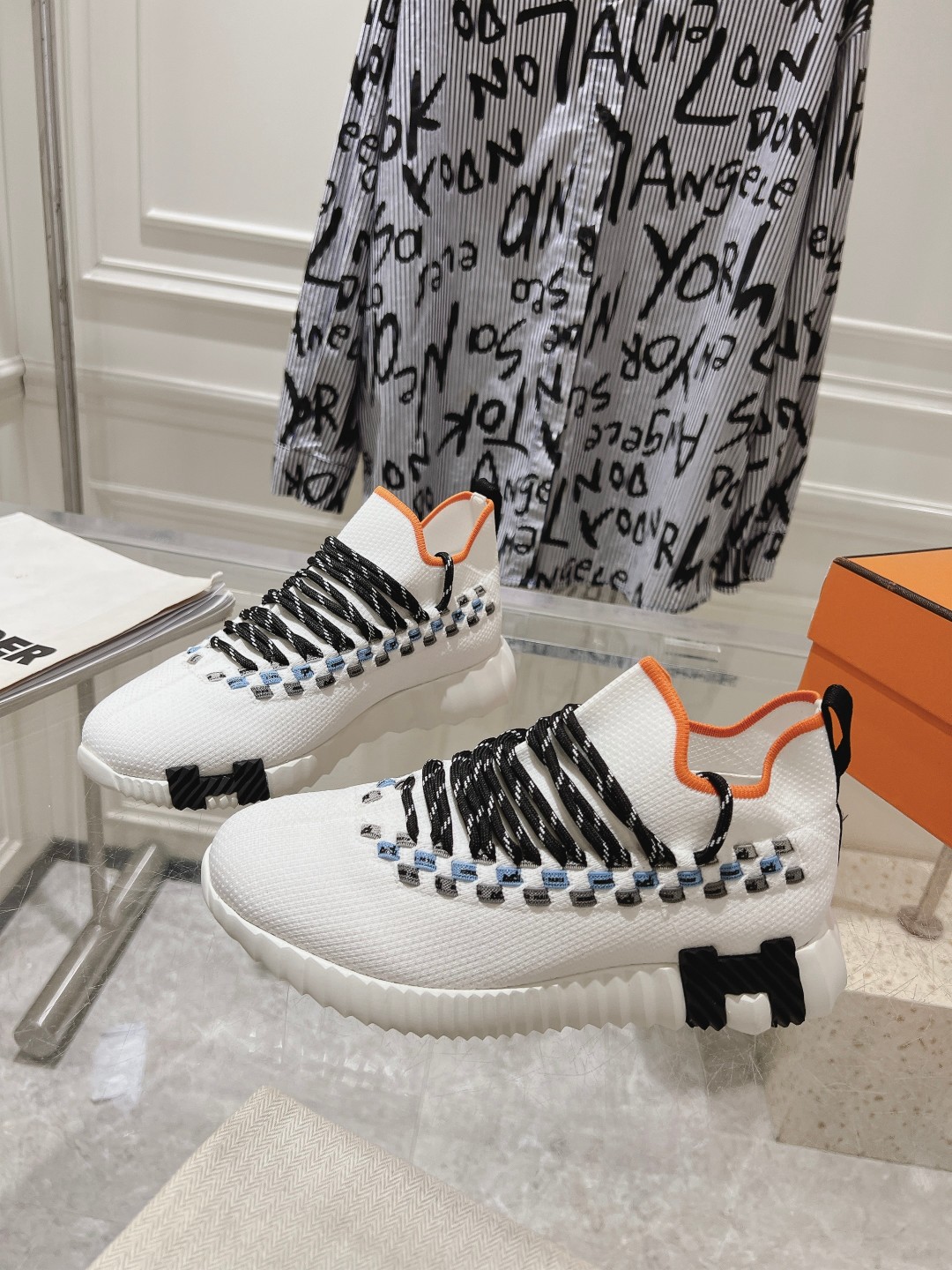 Hermes Couple Running Shoes Breathable M-l