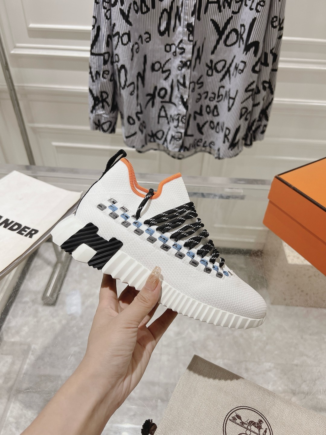 Hermes Couple Running Shoes Breathable M-l