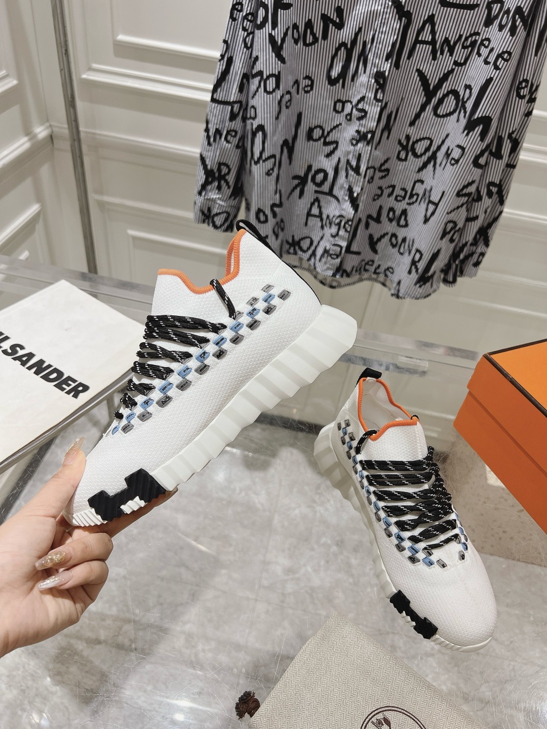 Hermes Couple Running Shoes Breathable M-l