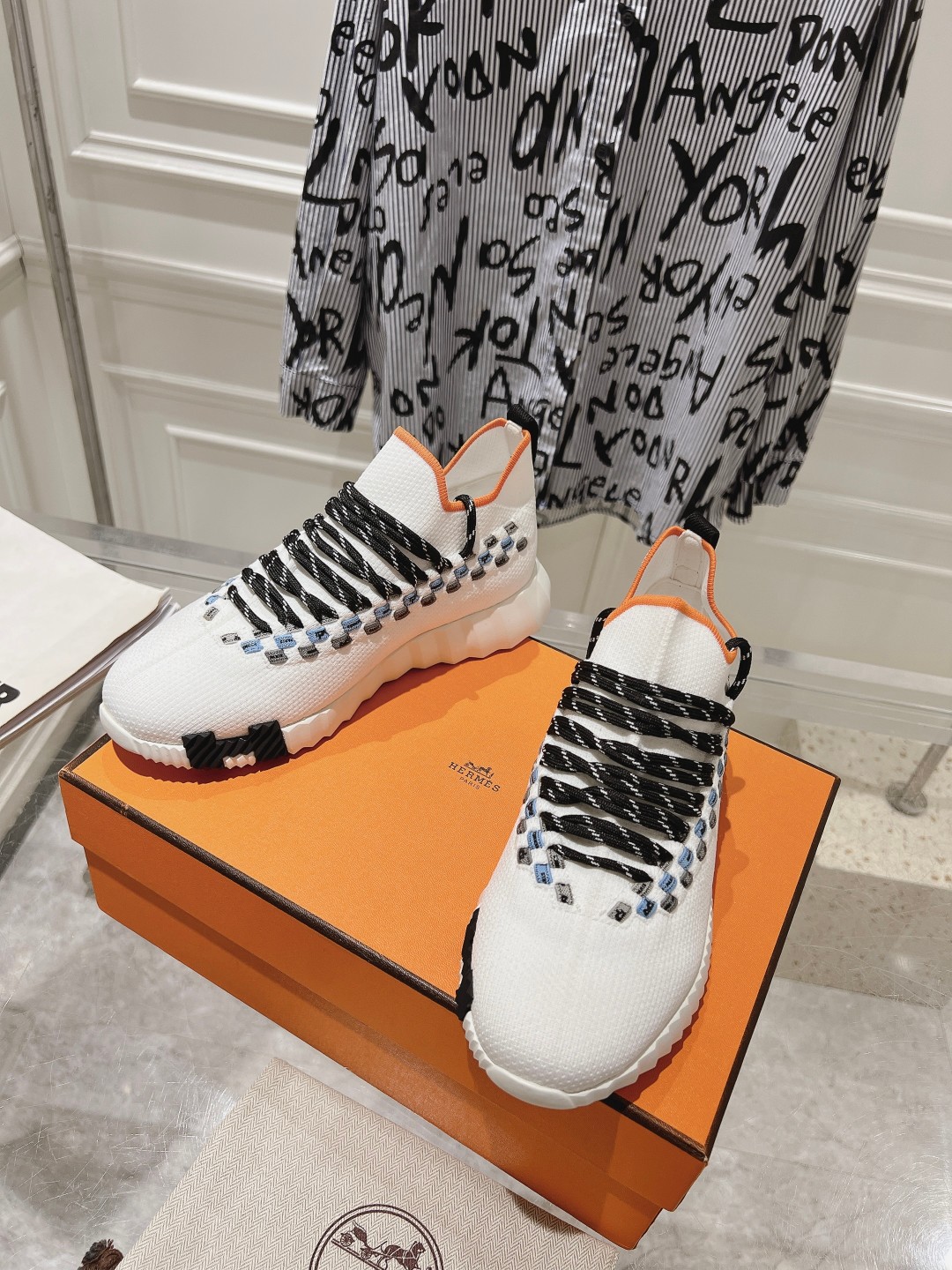 Hermes Couple Running Shoes Breathable M-l
