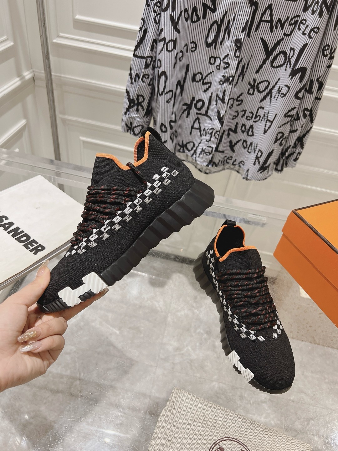 Hermes Couple Running Shoes Breathable M-l