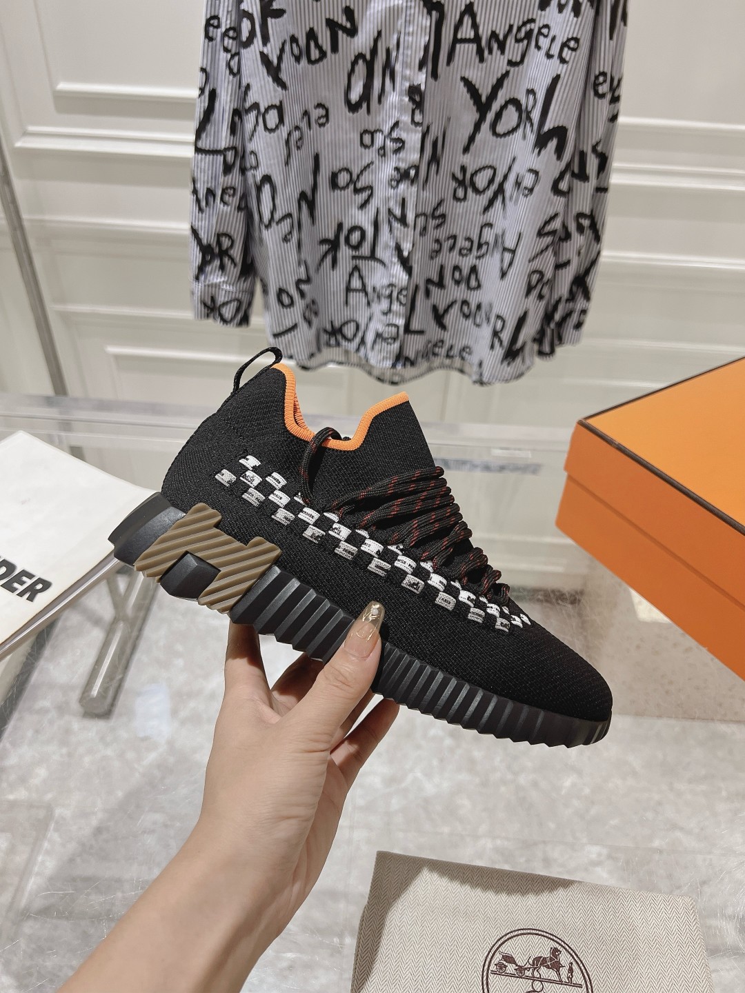 Hermes Couple Running Shoes Breathable M-l