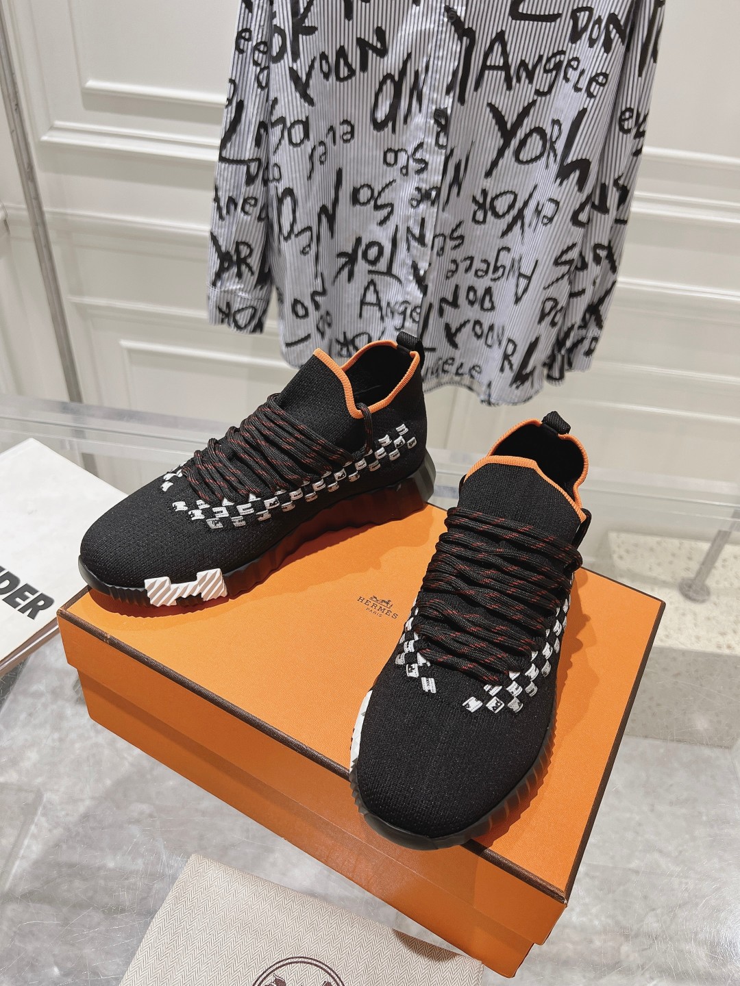 Hermes Couple Running Shoes Breathable M-l
