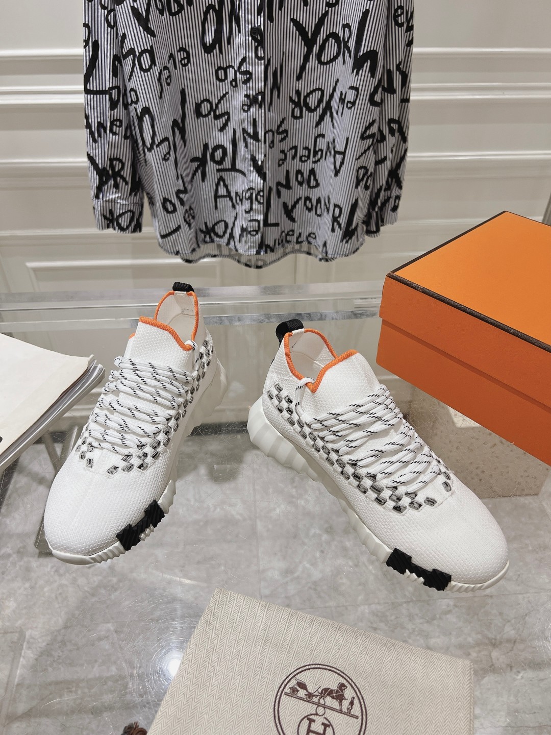 Hermes Couple Running Shoes Breathable M-l
