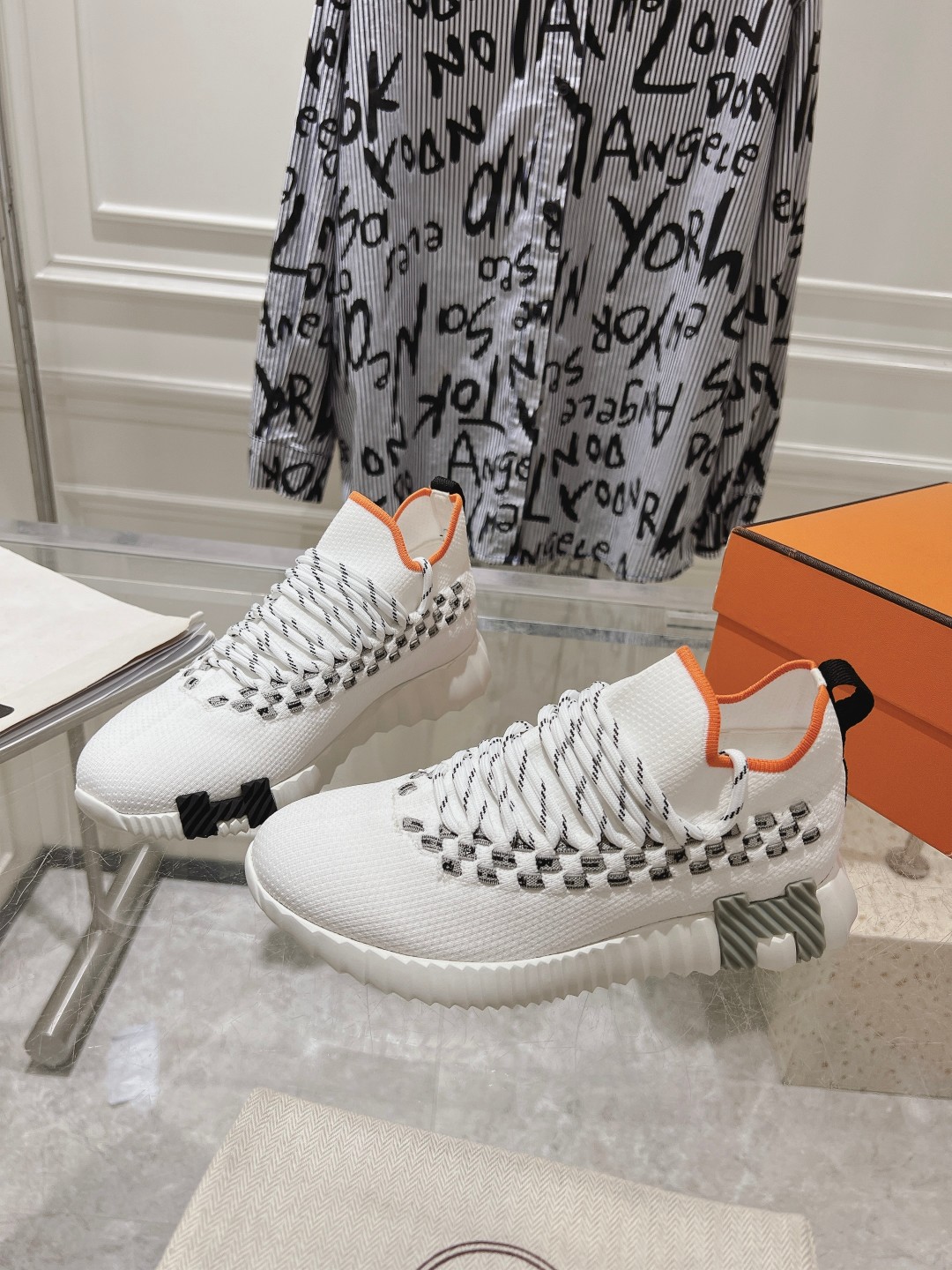 Hermes Couple Running Shoes Breathable M-l