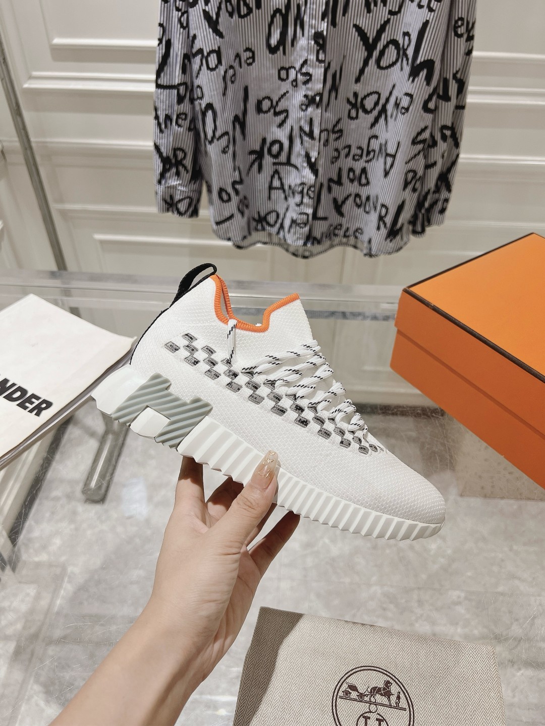 Hermes Couple Running Shoes Breathable M-l