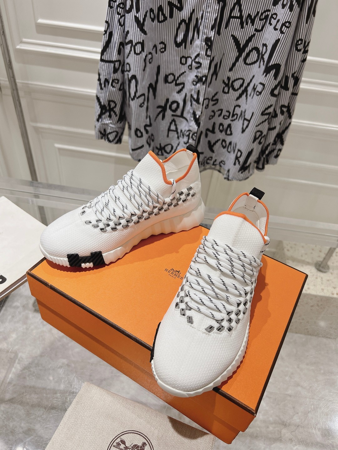 Hermes Couple Running Shoes Breathable M-l