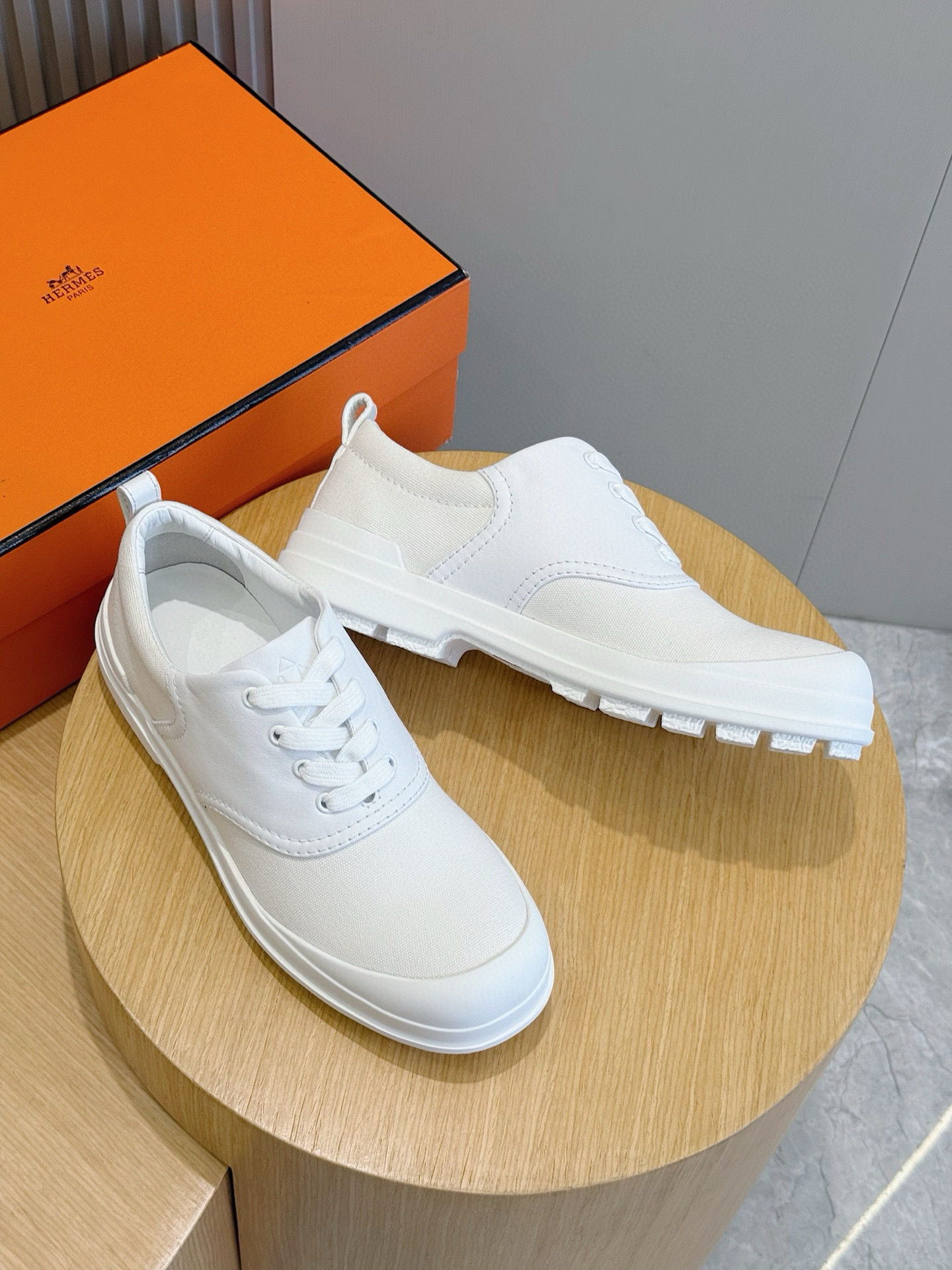 Hermes Leather Shoes Cow Leather Black M-l-s